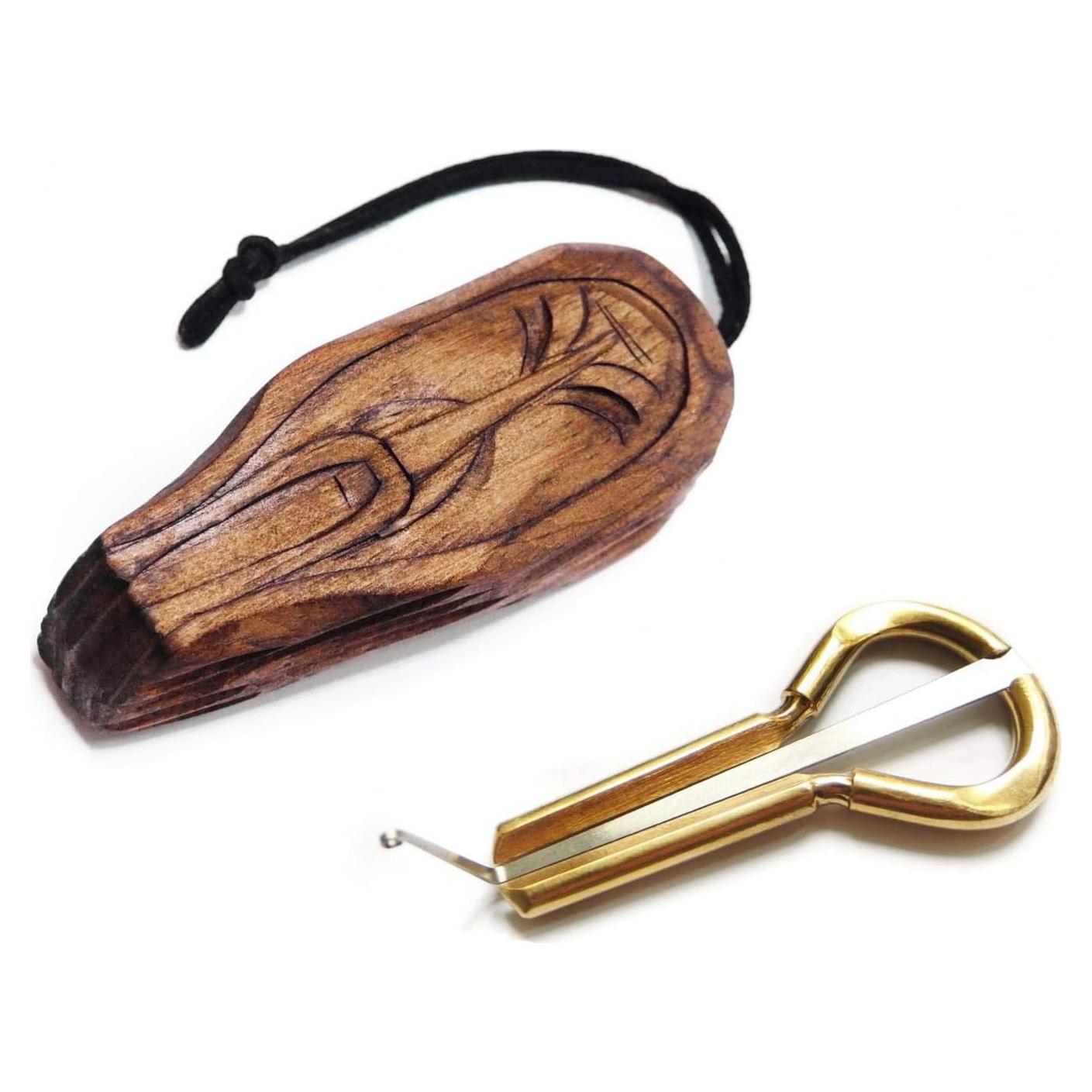 Arpa de boca P.Potkin en estuche de madera Shaman
