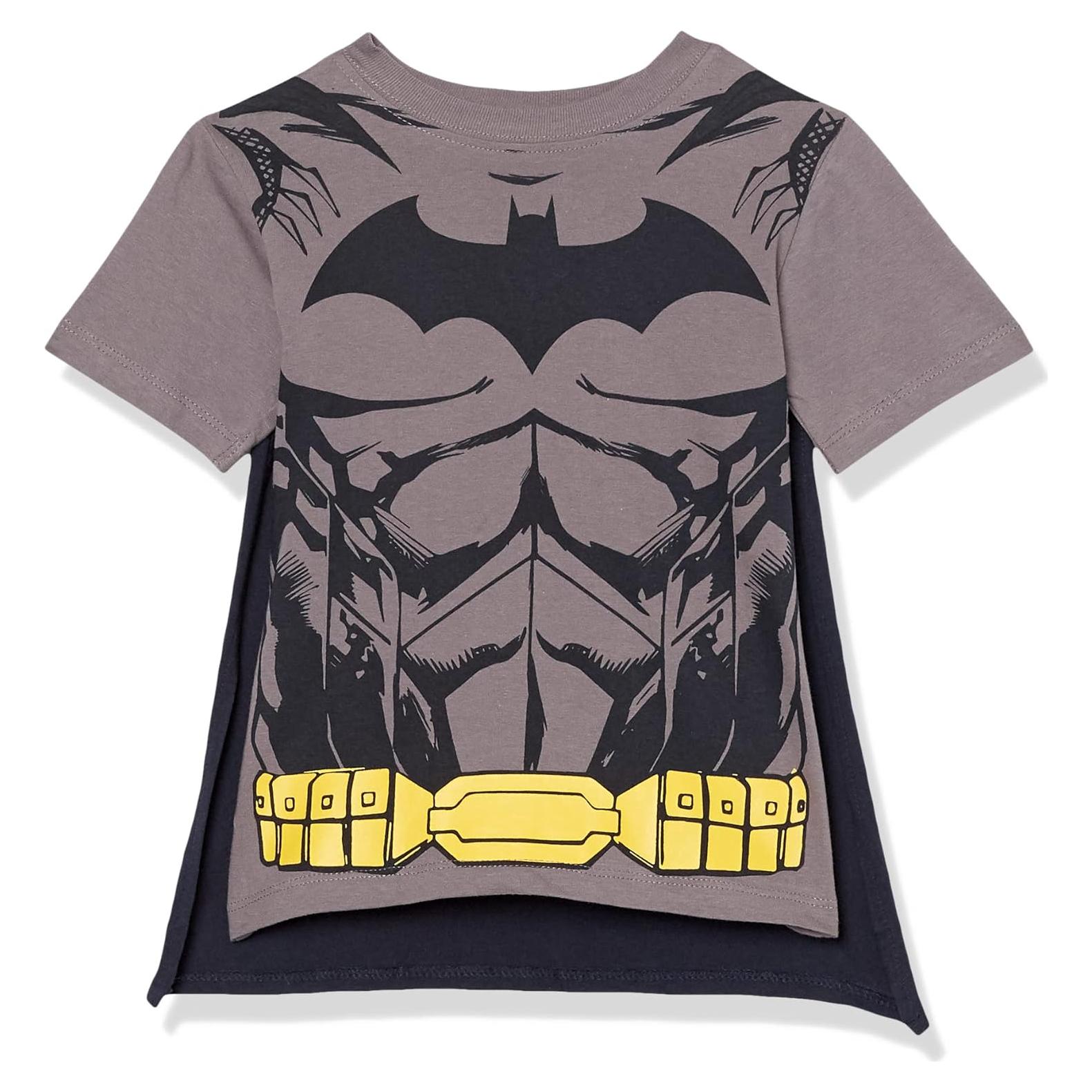 Camiseta de Capa Batman Niños DC Comics 100% Algodón 2T
