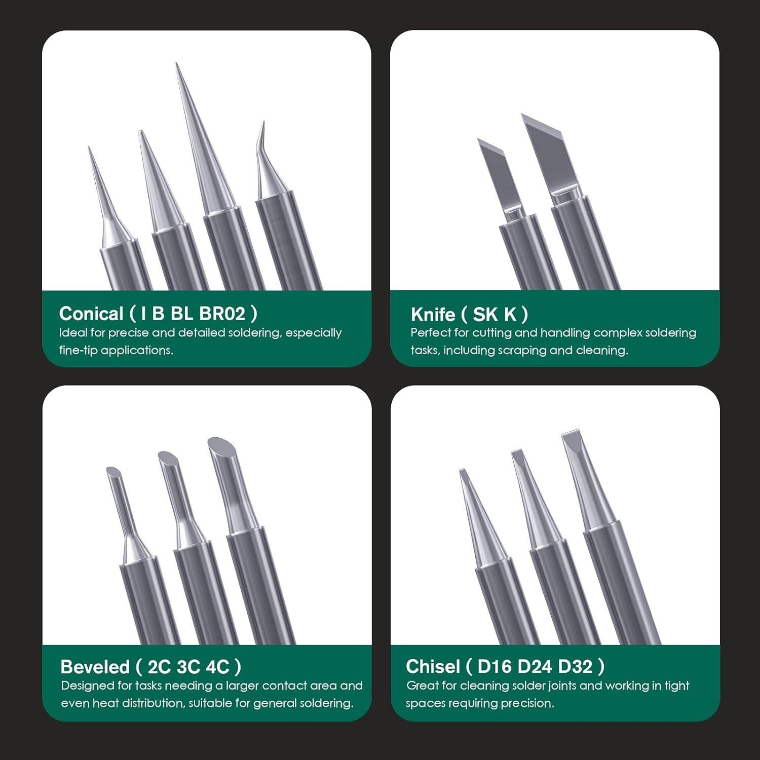 Puntas de Soldadura T18 Hanglife 12 Pcs para Hakko