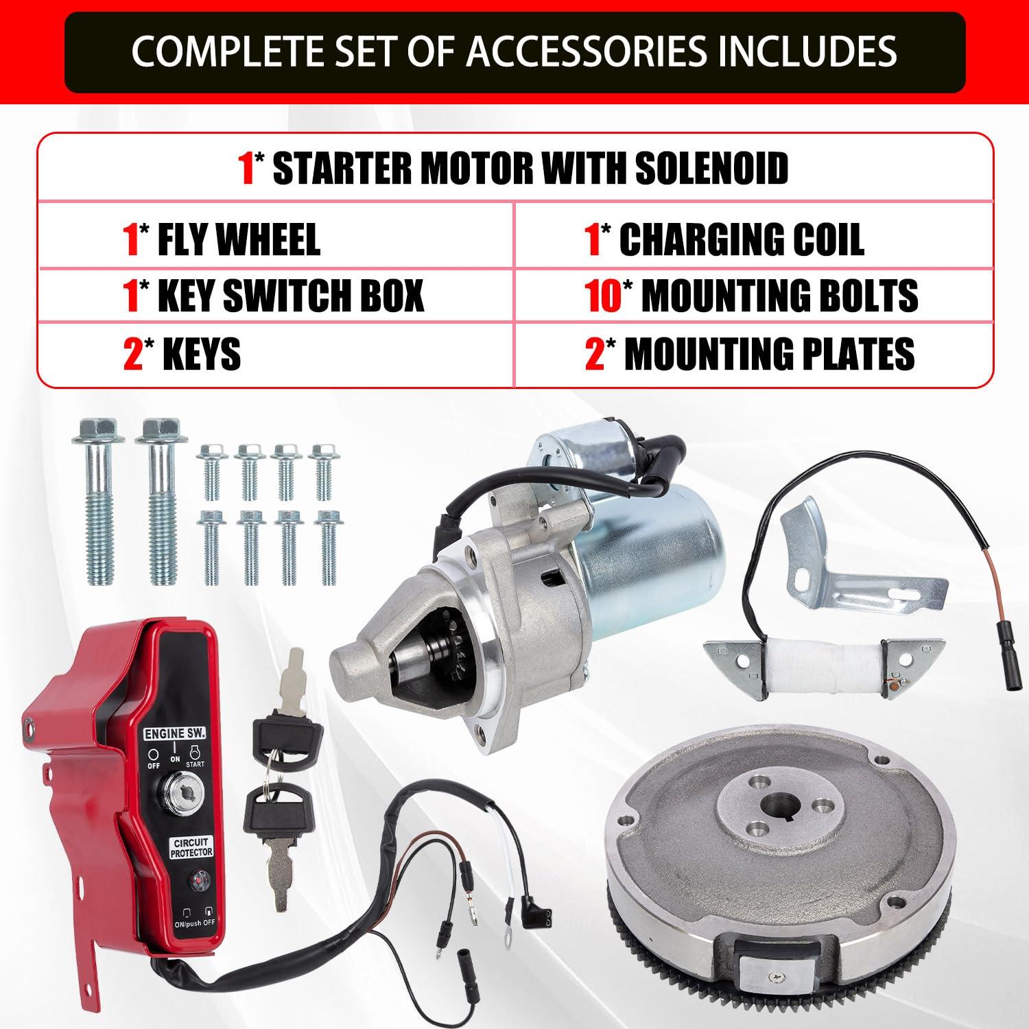 Kit de Arranque Eléctrico RANSOTO para Honda GX340 GX390