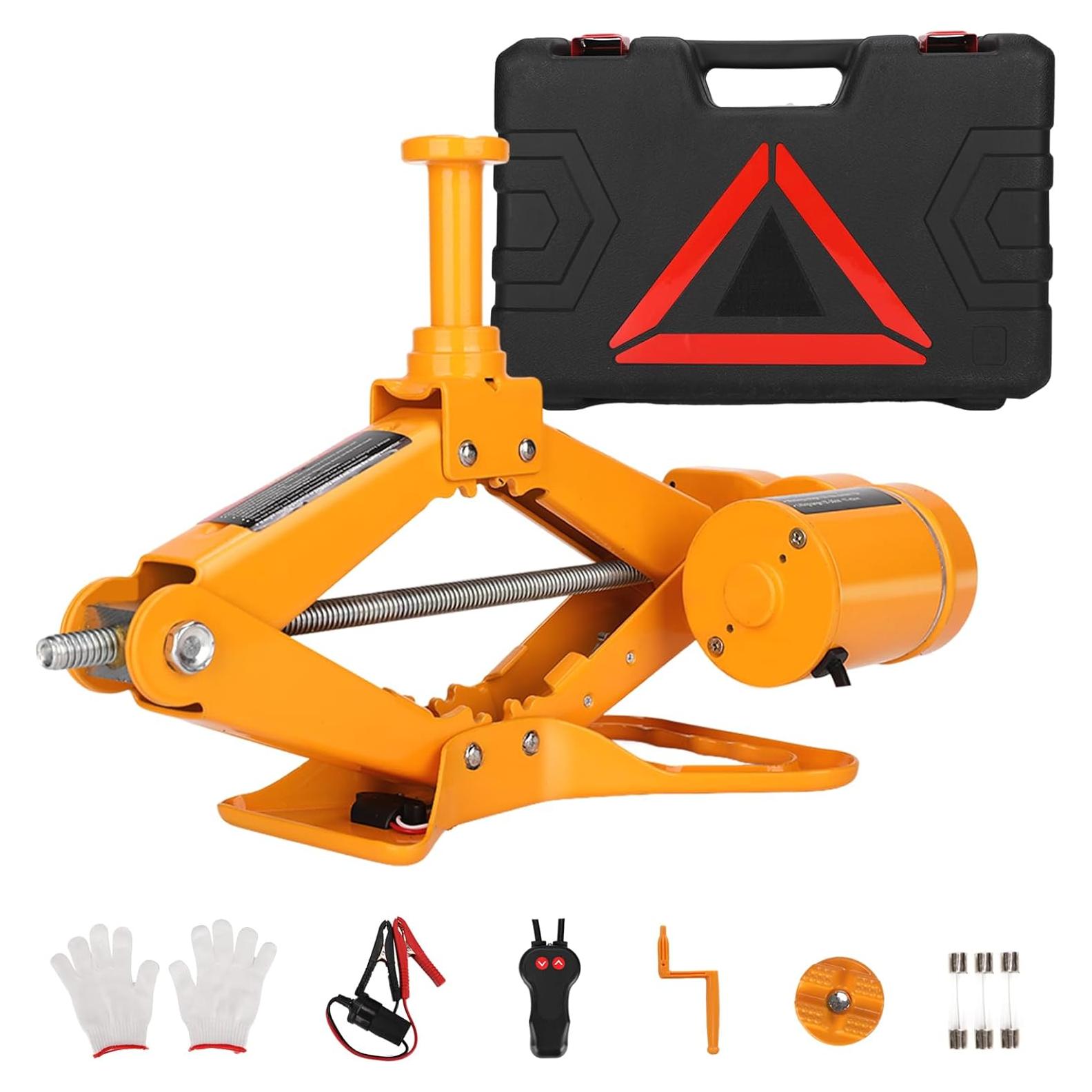 Gato Eléctrico ROGTZ 2 Toneladas 12V con Luz LED y Kit