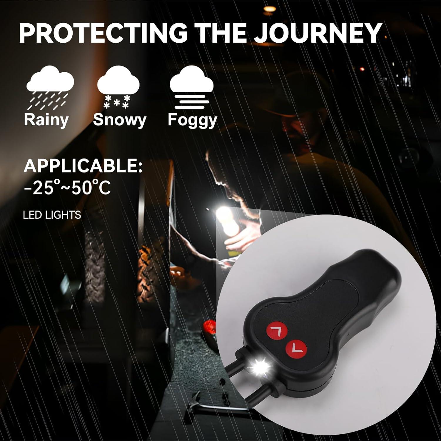 Gato Eléctrico ROGTZ 2 Toneladas 12V con Luz LED y Kit