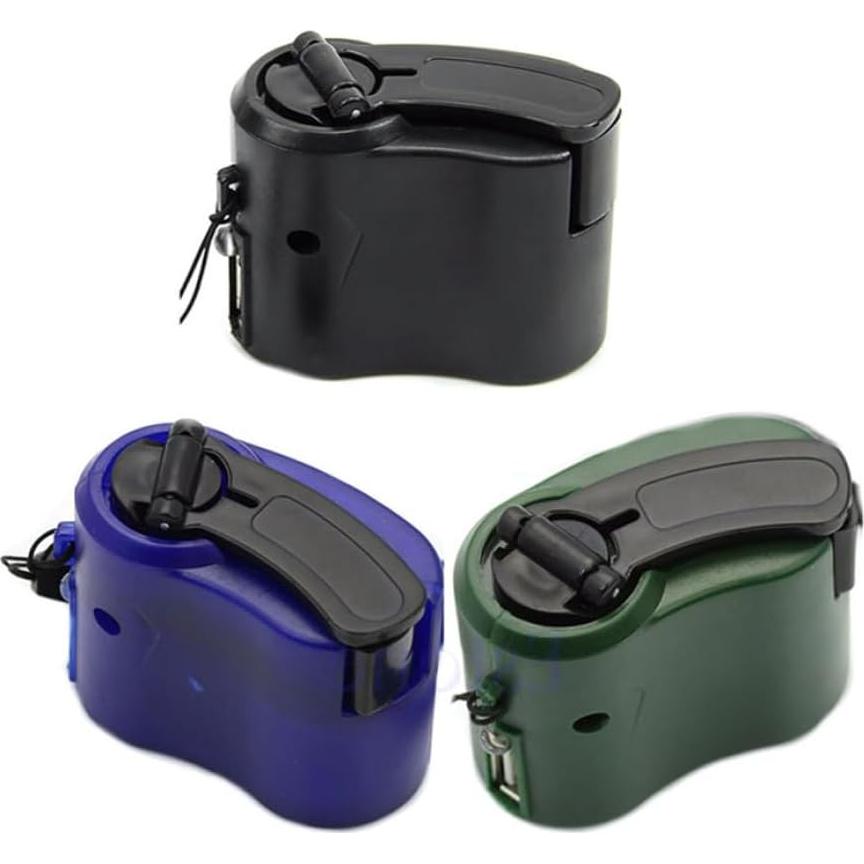 Hand Crank Emergency USB Portable Outdoor Manual Power Supply Accessories Black, Hand Crank Generator