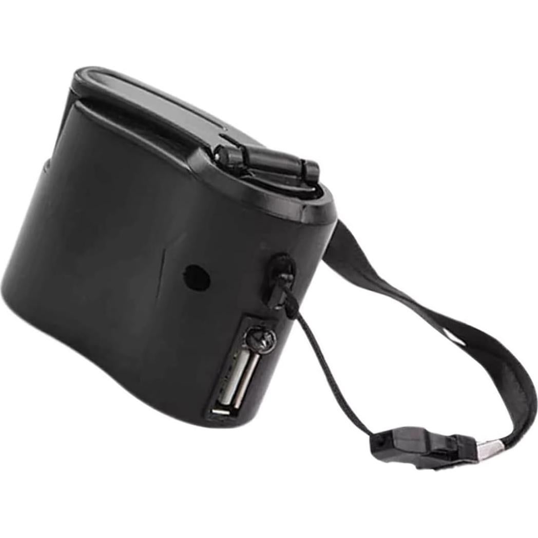 Hand Crank Emergency USB Portable Outdoor Manual Power Supply Accessories Black, Hand Crank Generator