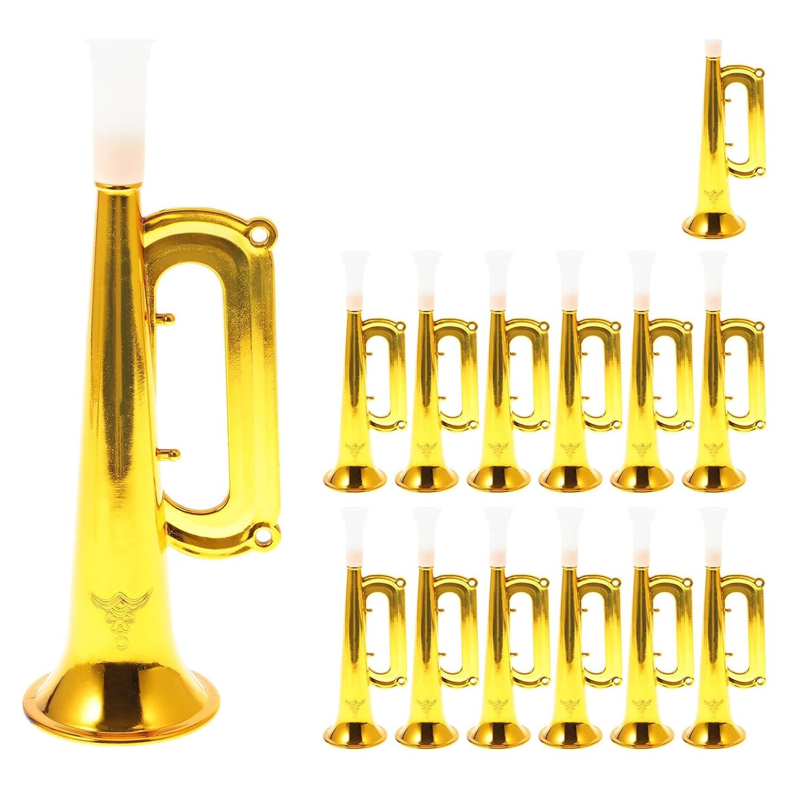 Trompeta Infantil Toyvian Juguete Musical 17.78 cm Dorada