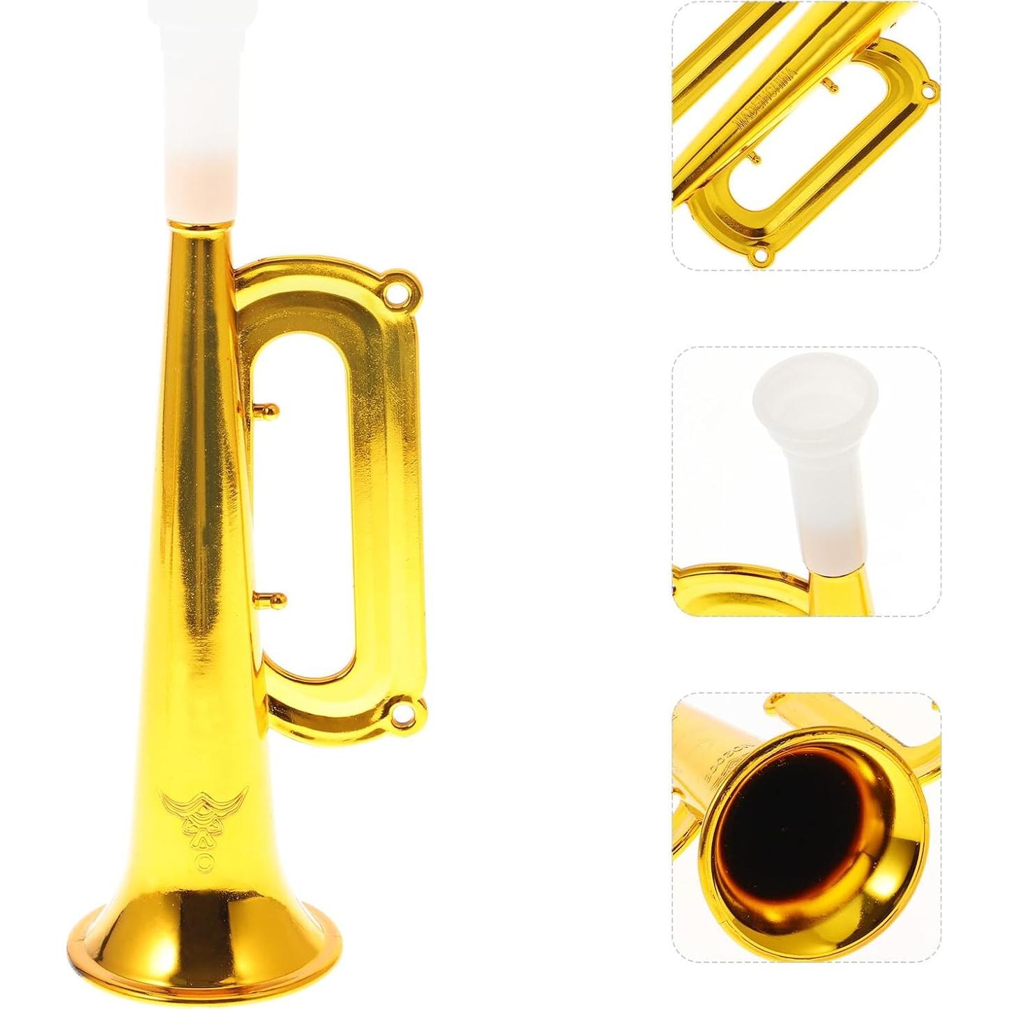 Trompeta Infantil Toyvian Juguete Musical 17.78 cm Dorada