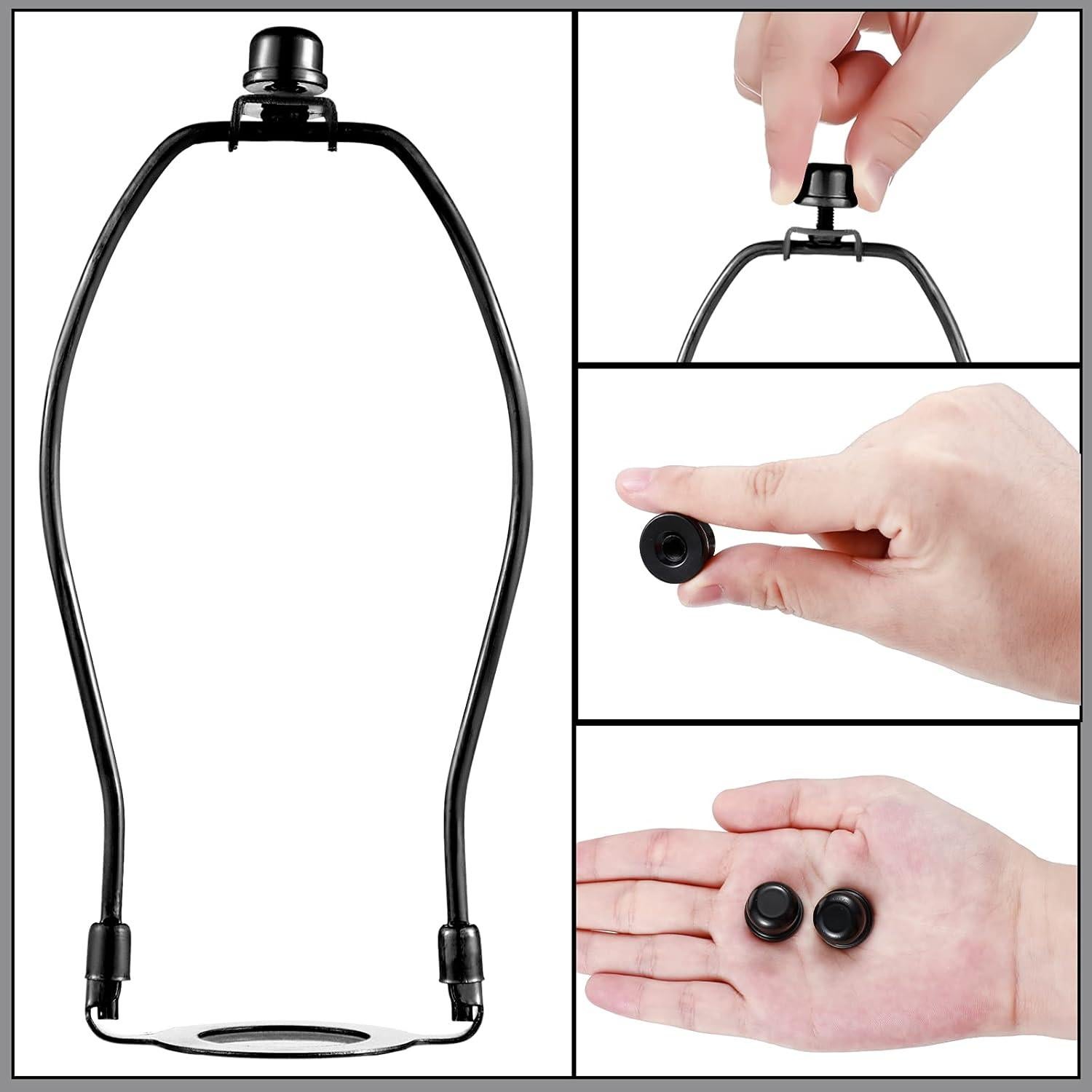 Finiales de Lámpara Honoson 8 Pcs 1.27 cm Negro