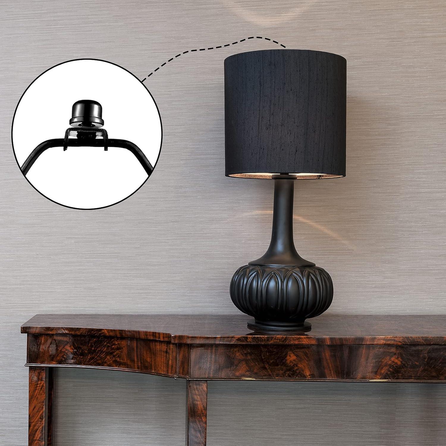 Finiales de Lámpara Honoson 8 Pcs 1.27 cm Negro