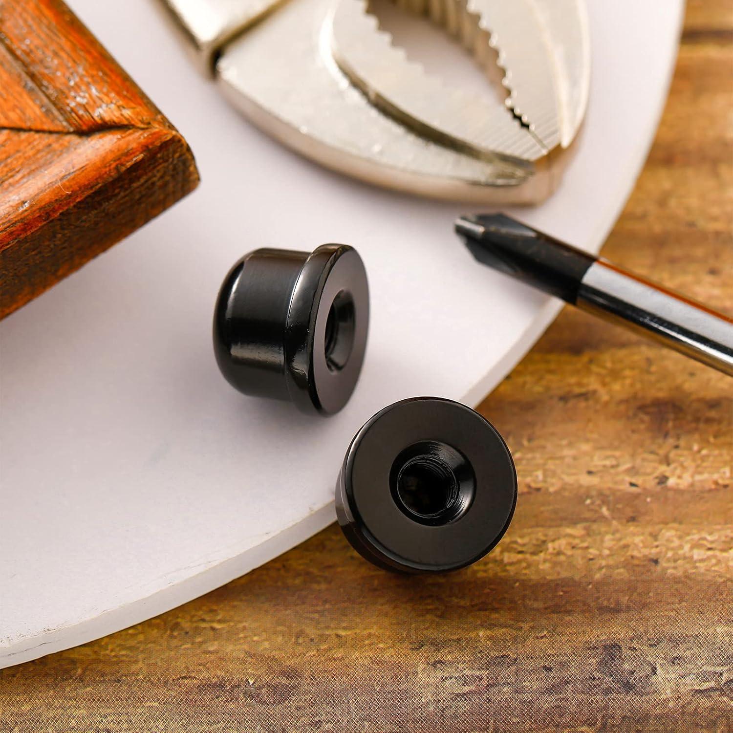 Finiales de Lámpara Honoson 8 Pcs 1.27 cm Negro