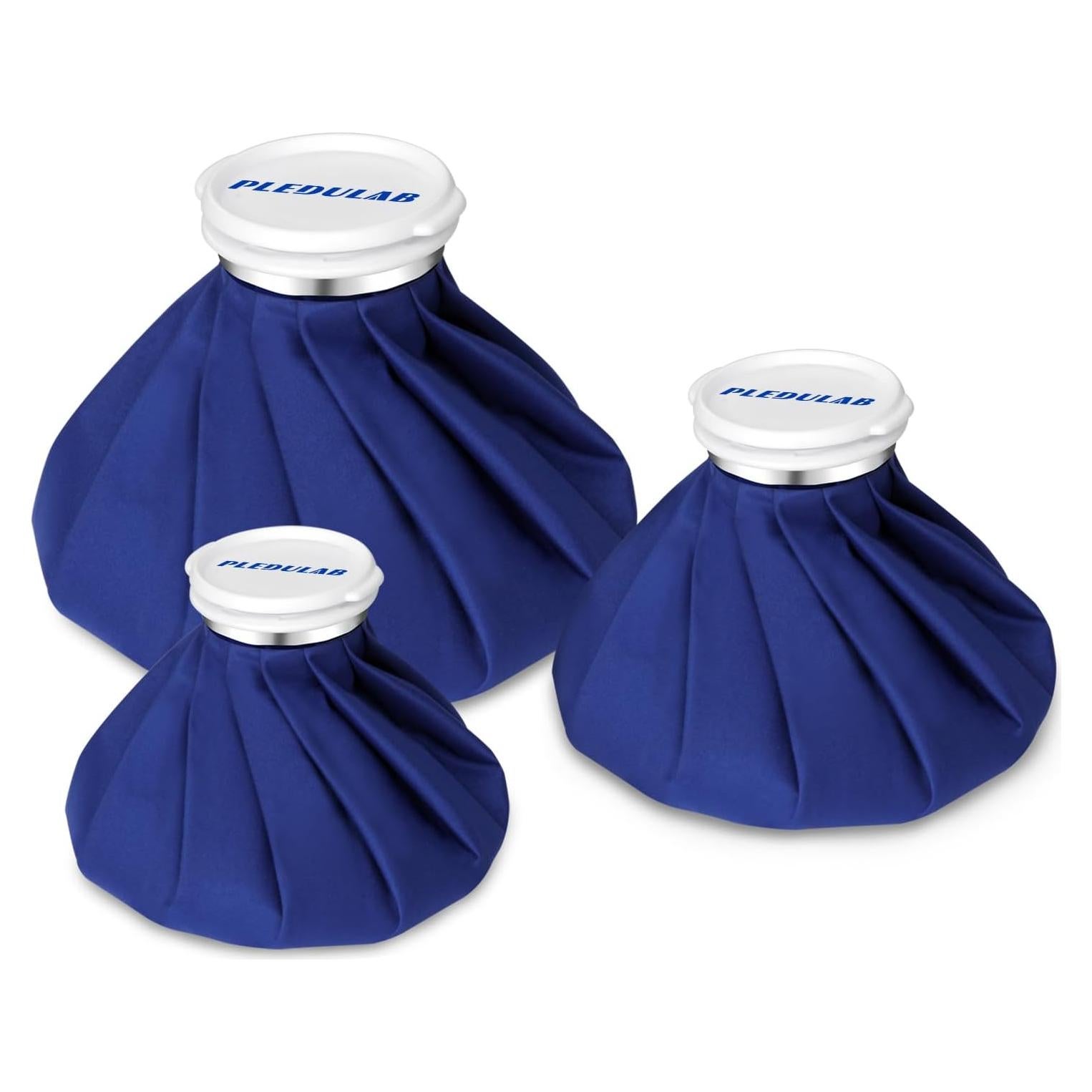 Paquete de 3 Bolsas de Hielo Reutilizables Pledulab 15-28 cm