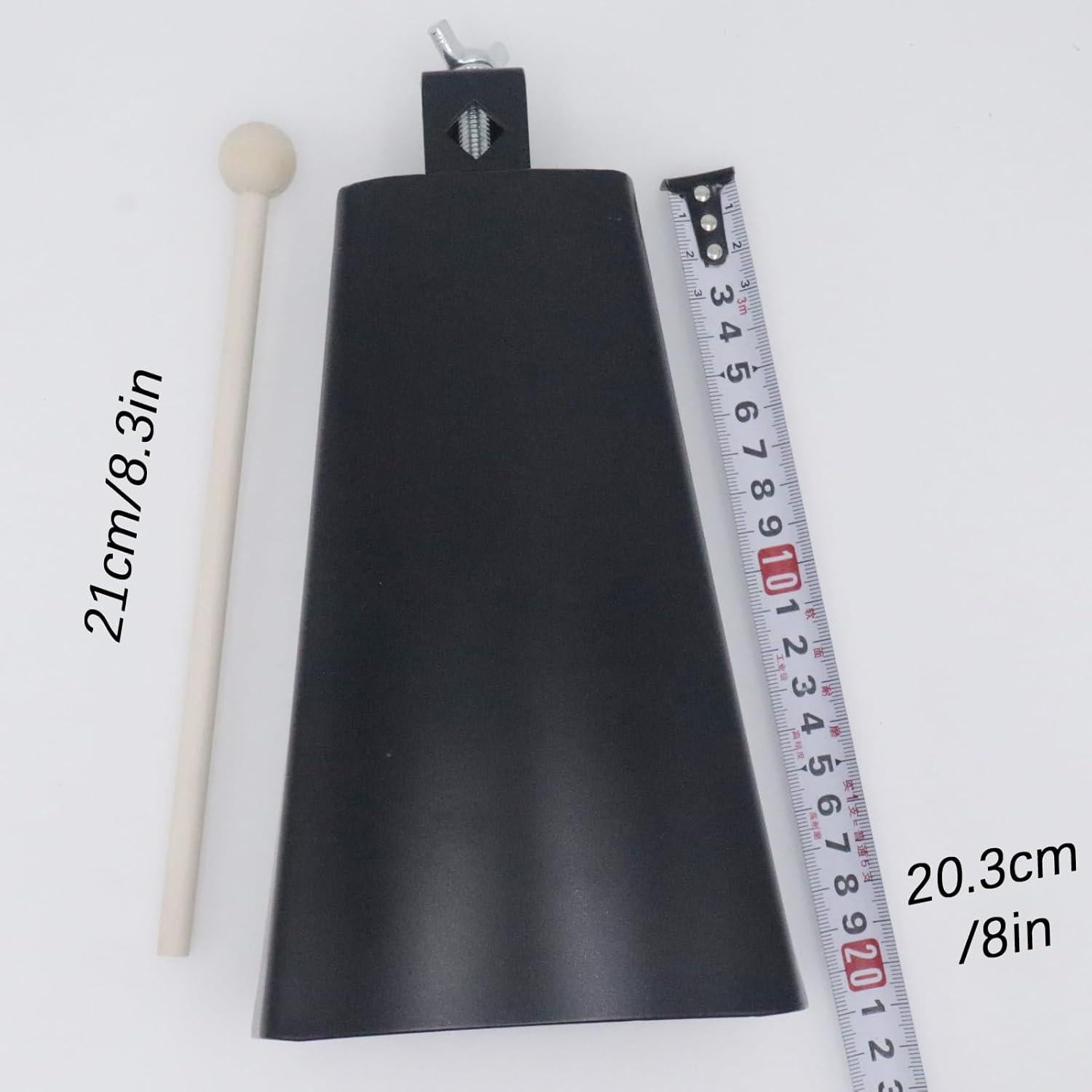 Campana de Acero CashBeat 20 cm con Palillo y Soporte