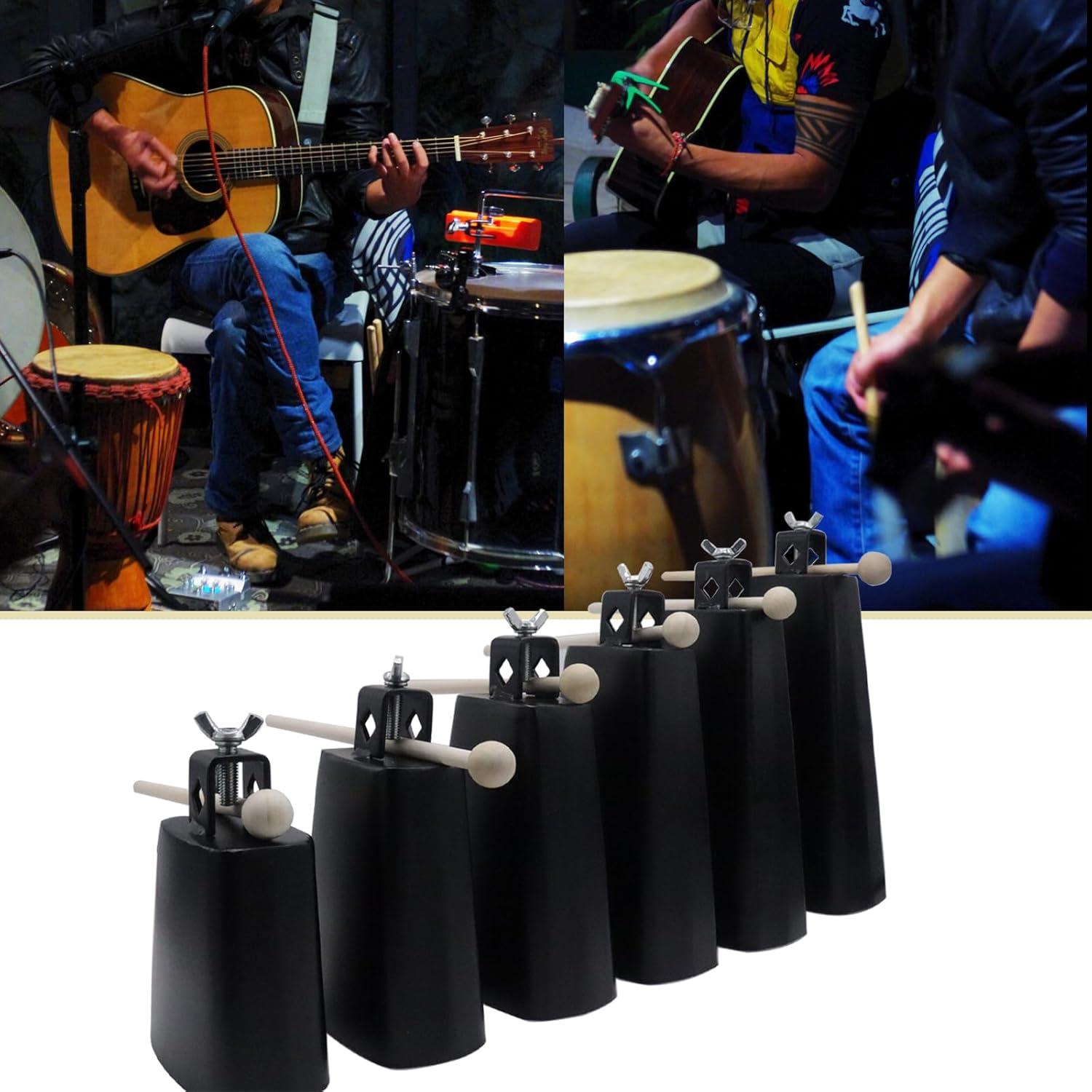 Campana de Acero CashBeat 20 cm con Palillo y Soporte