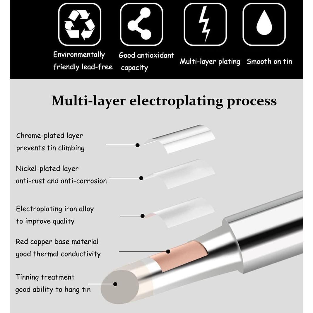 Puntas de Soldadura 900M-T Saipe 10 Pcs Compatibles