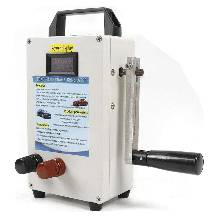 Generador Manual de Manivela CNCEST 150W USB Emergencia