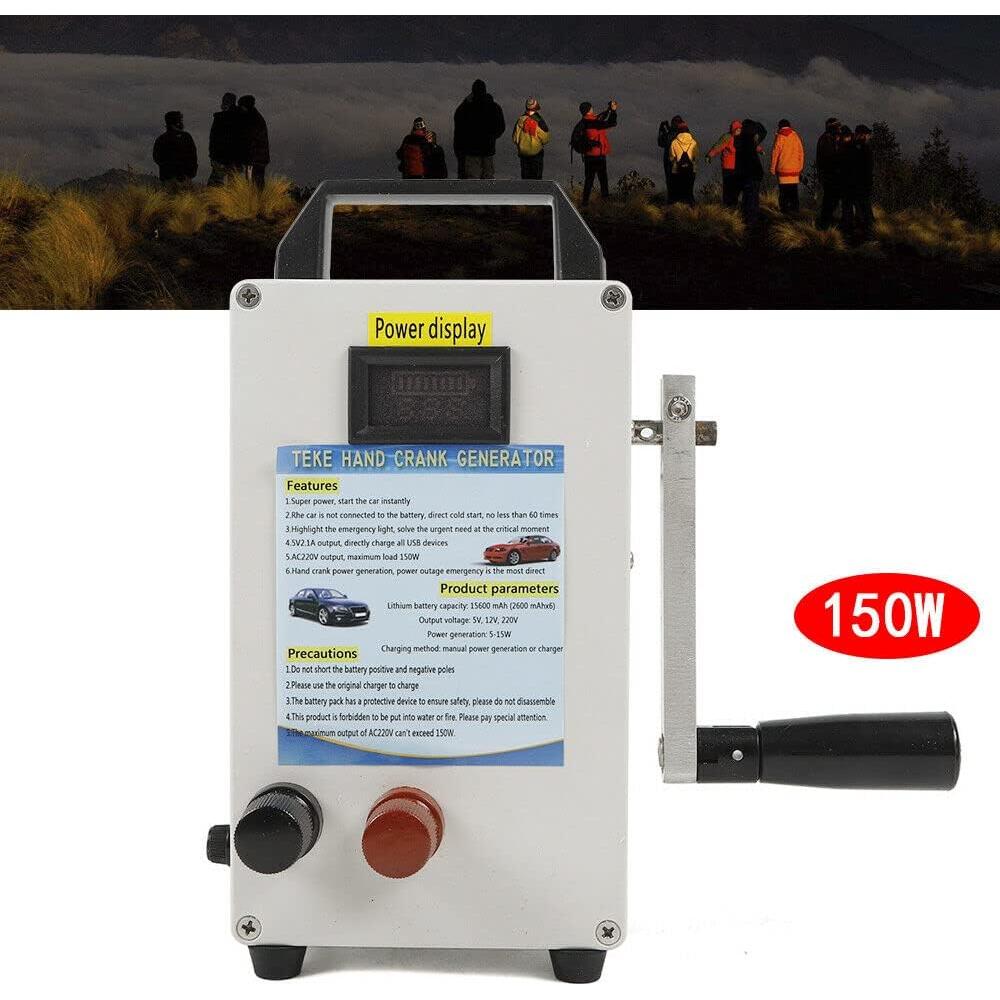 Generador Manual de Manivela CNCEST 150W USB Emergencia