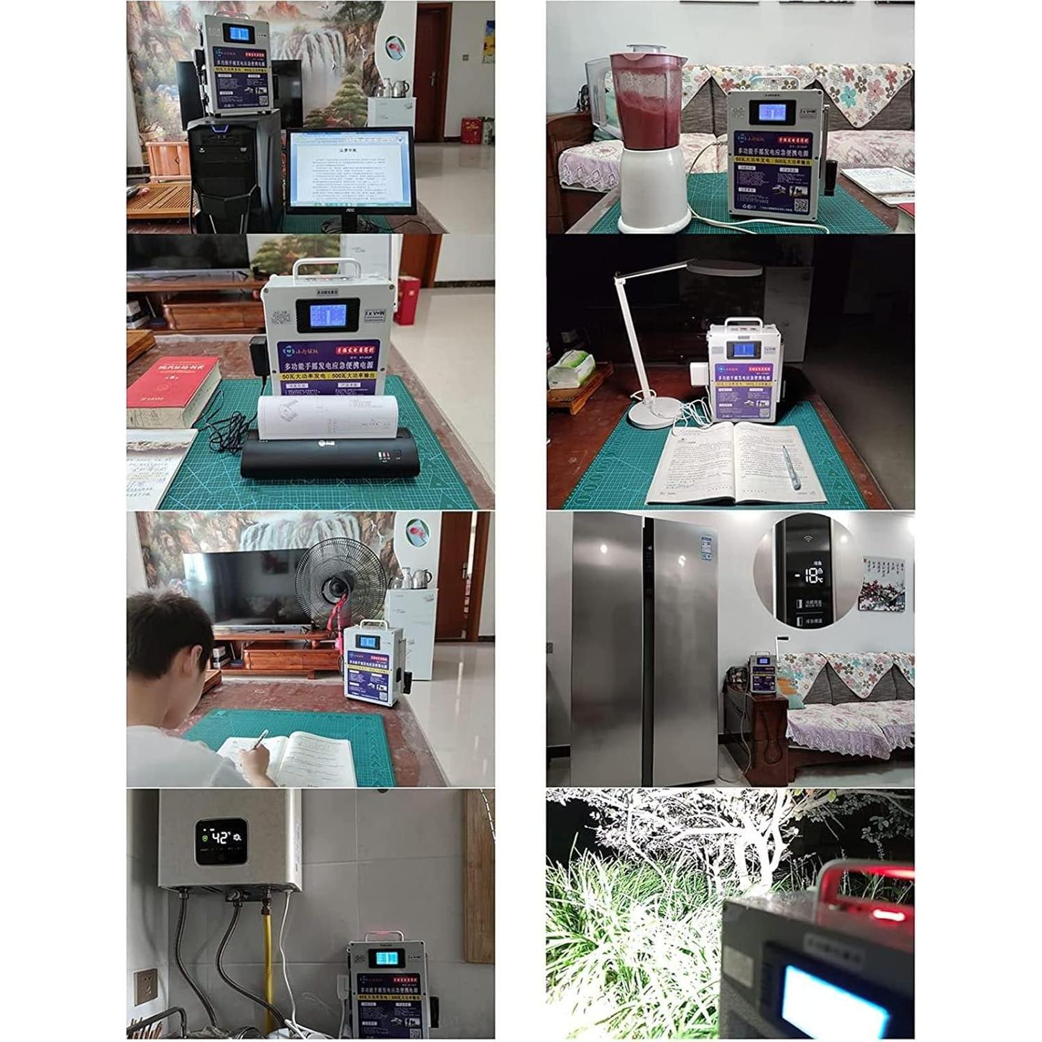 Generador de Manivela Portátil MGBIDMI 150W/500W Carga USB