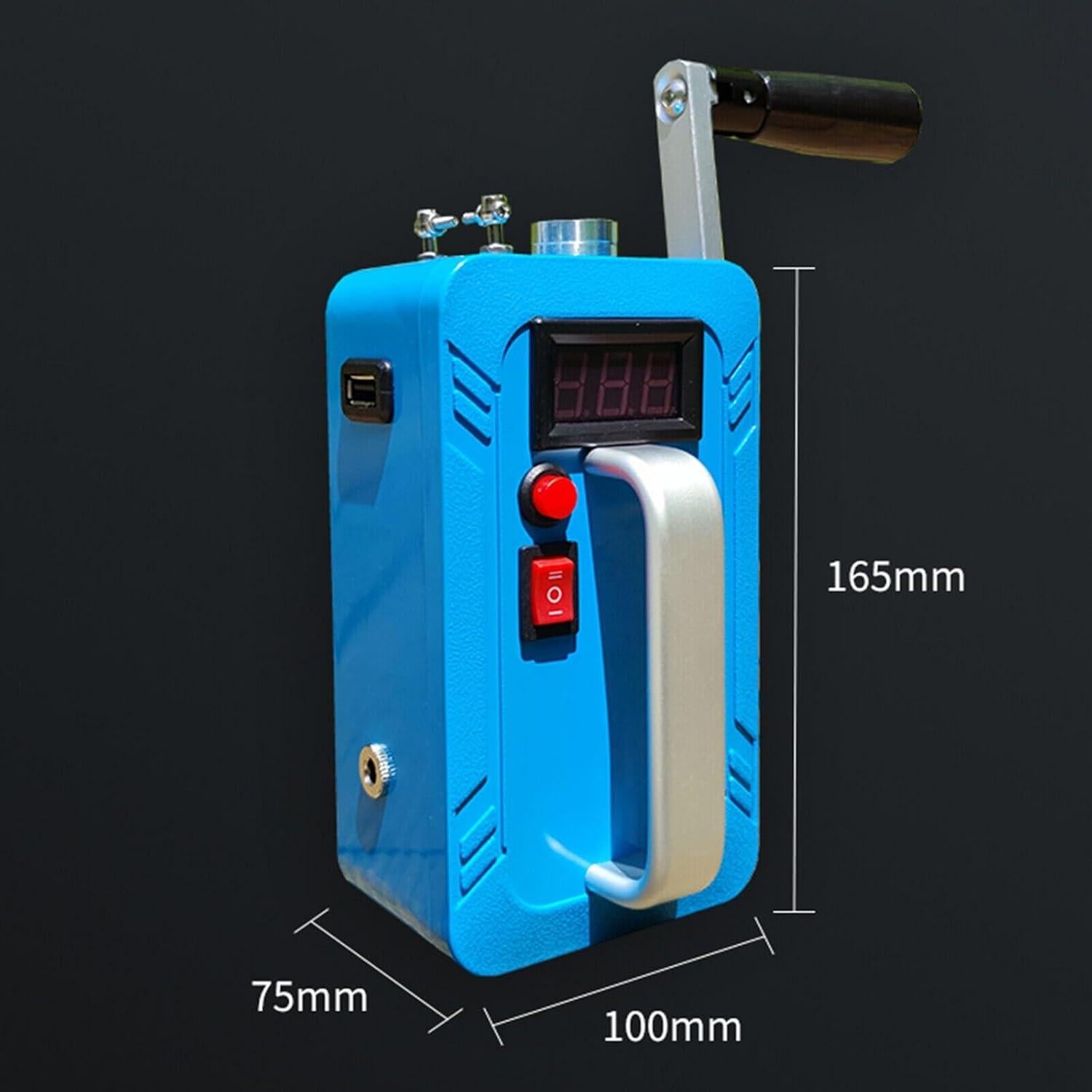 5V 5W Portable Outdoor Handheld Generator USB Rechargeable Outdoor Emergency Camping Gear Hand Crank 2 Minute Ignition for Lighting and Ignition