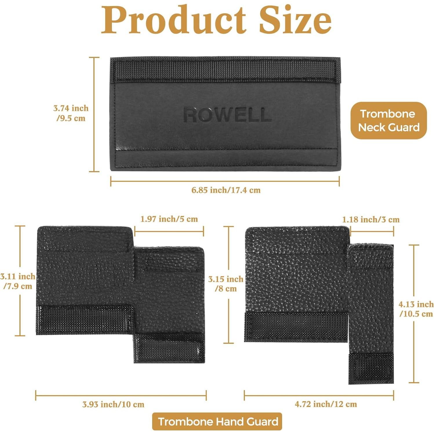 Conjunto Protectores para Trompeta ROWELL Cuero Antideslizante