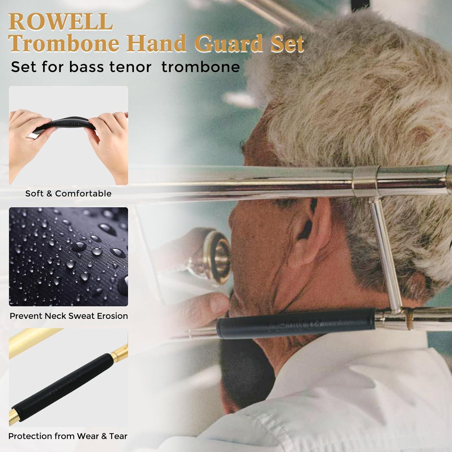 Conjunto Protectores para Trompeta ROWELL Cuero Antideslizante