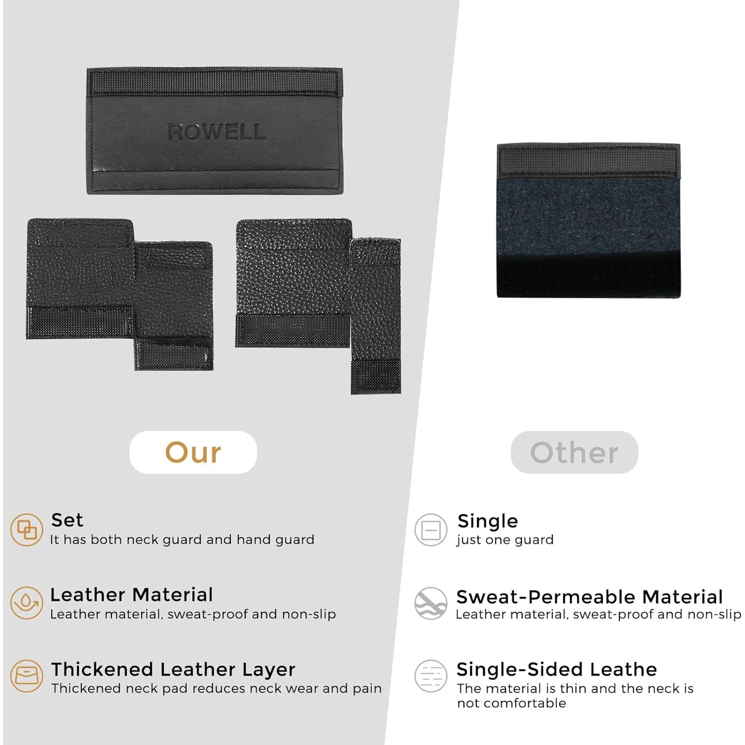 Conjunto Protectores para Trompeta ROWELL Cuero Antideslizante