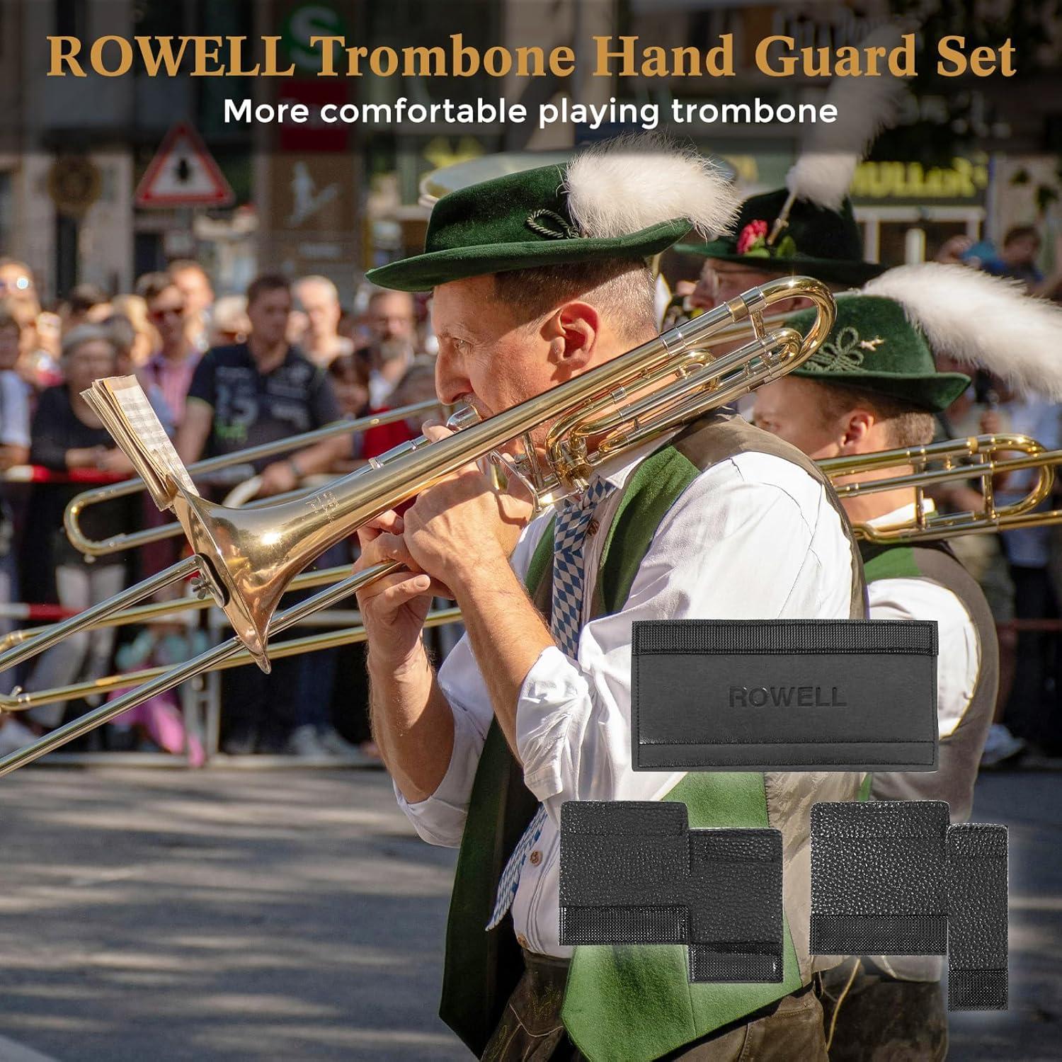 Conjunto Protectores para Trompeta ROWELL Cuero Antideslizante