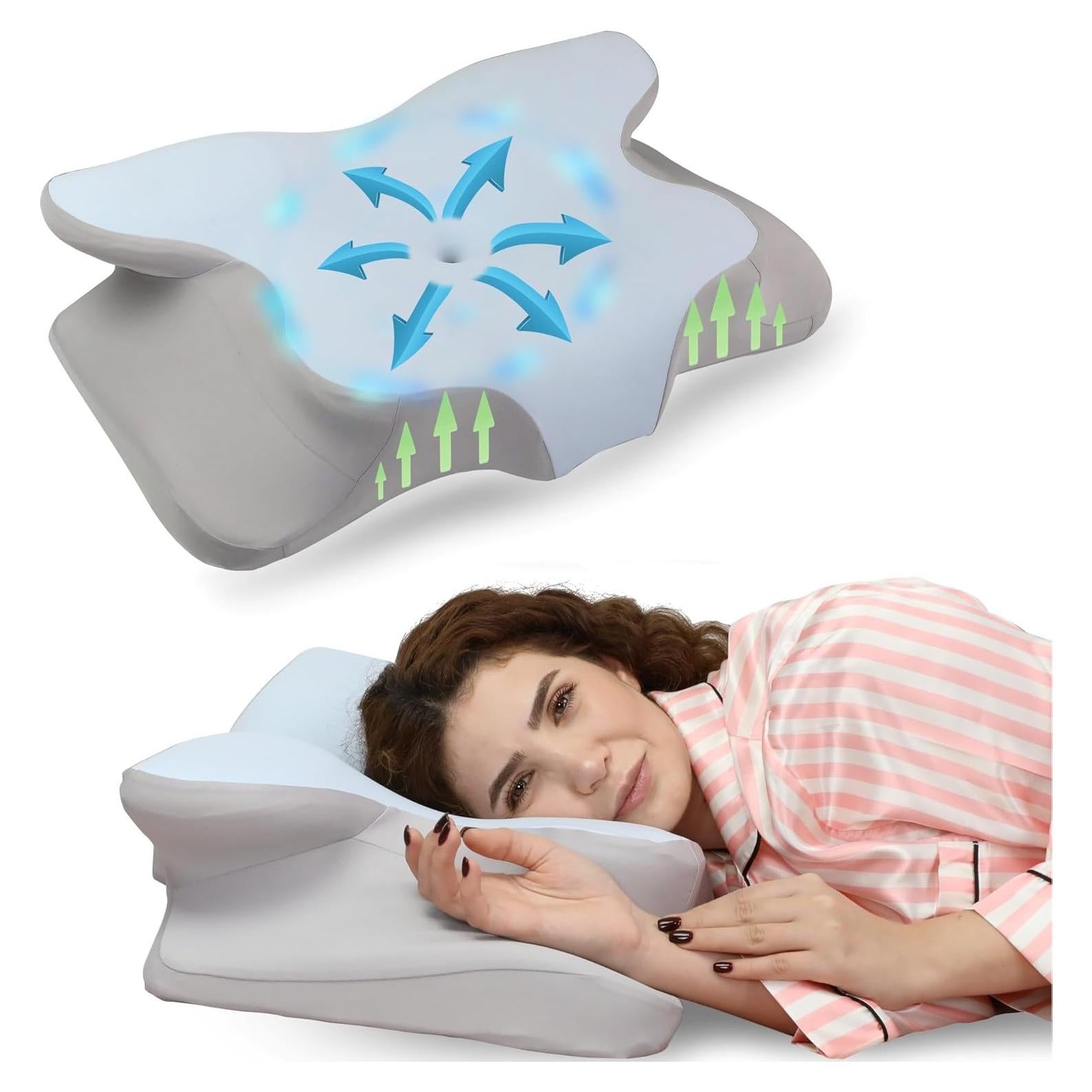 Almohada Cervical Ortopédica AleBay X-Large Espuma Memoria Refrigerante