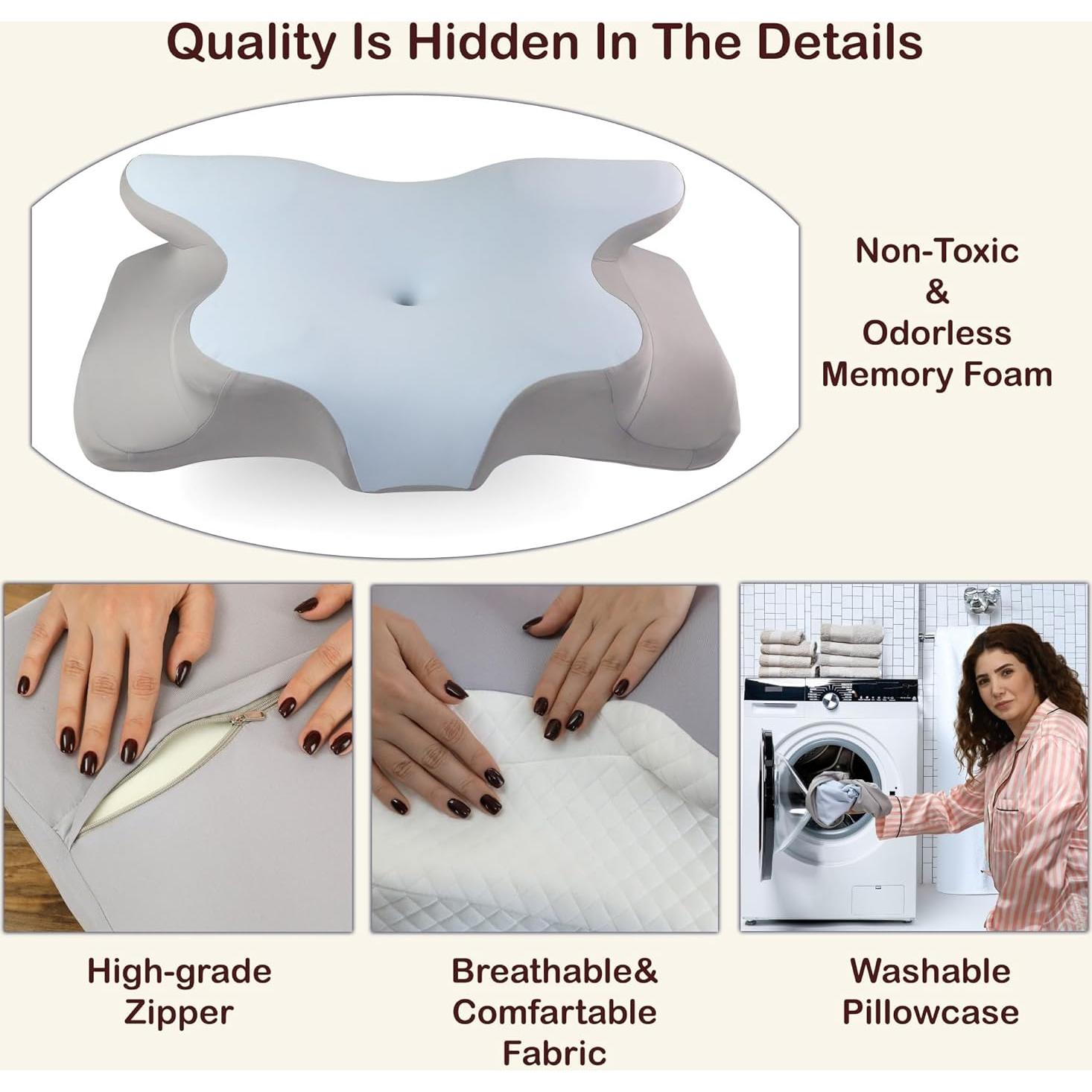 Almohada Cervical Ortopédica AleBay X-Large Espuma Memoria Refrigerante