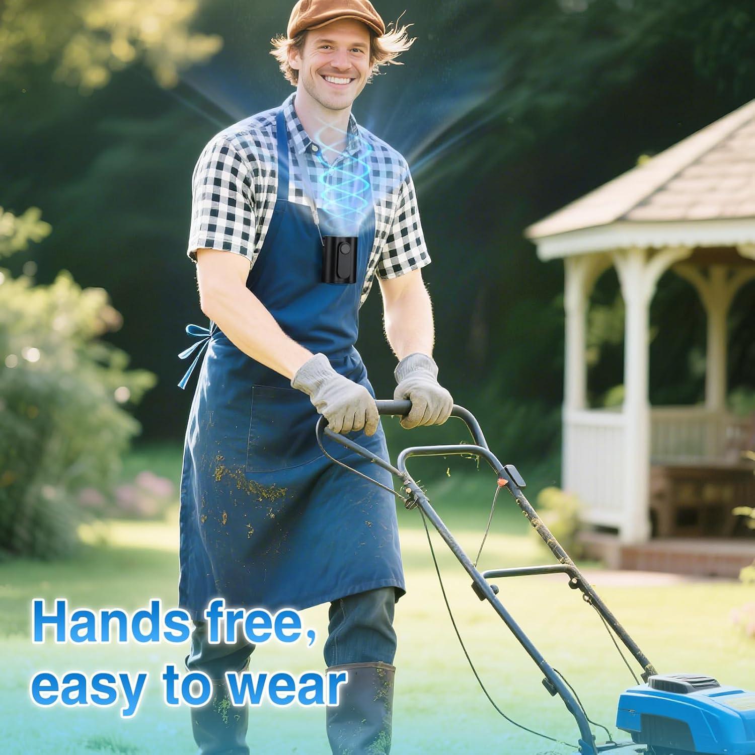 Ventilador Personal Portátil Beeplove Negro 5 Velocidades USB-C