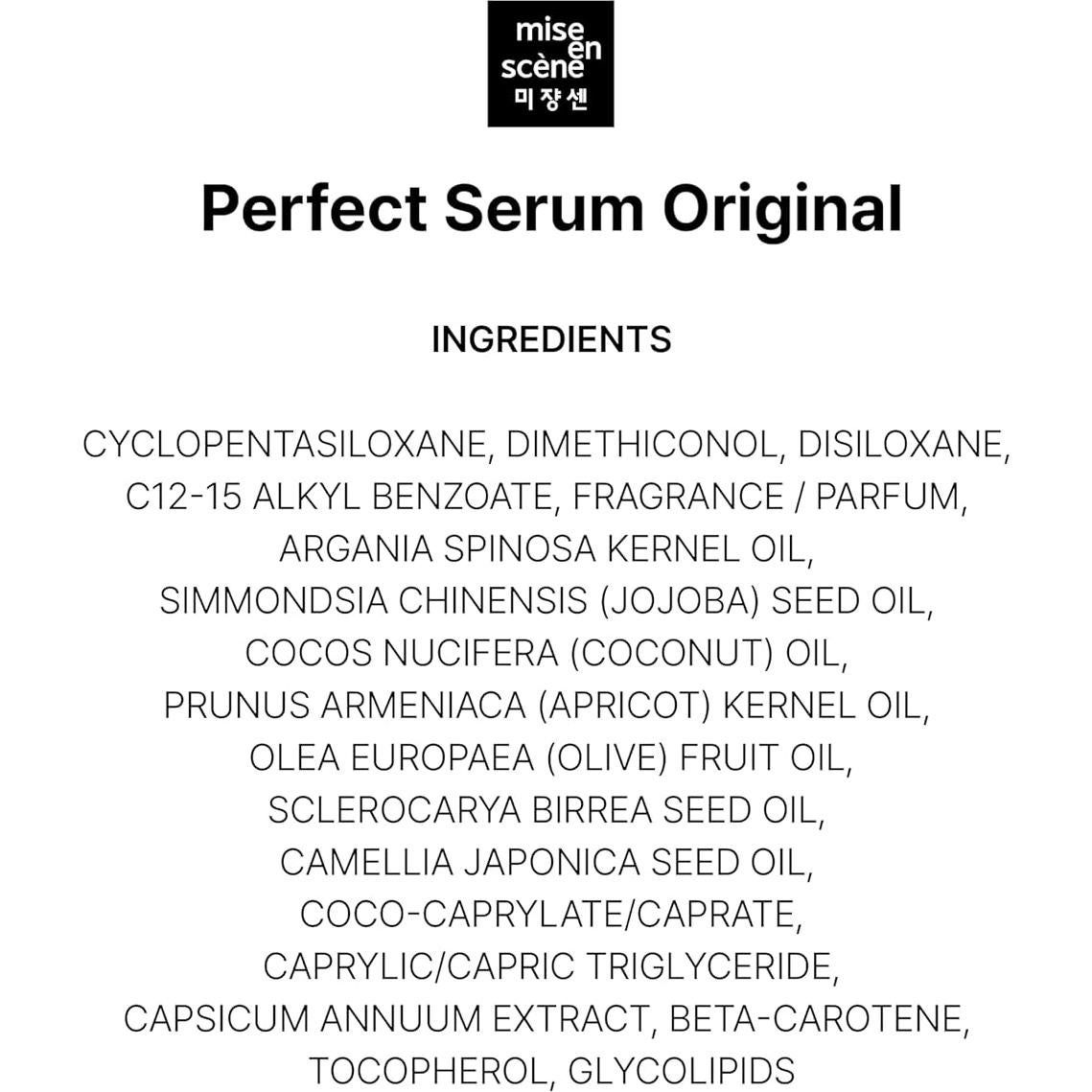 Mise En Scene Suero Original 80 ml - Aceite para Cabello