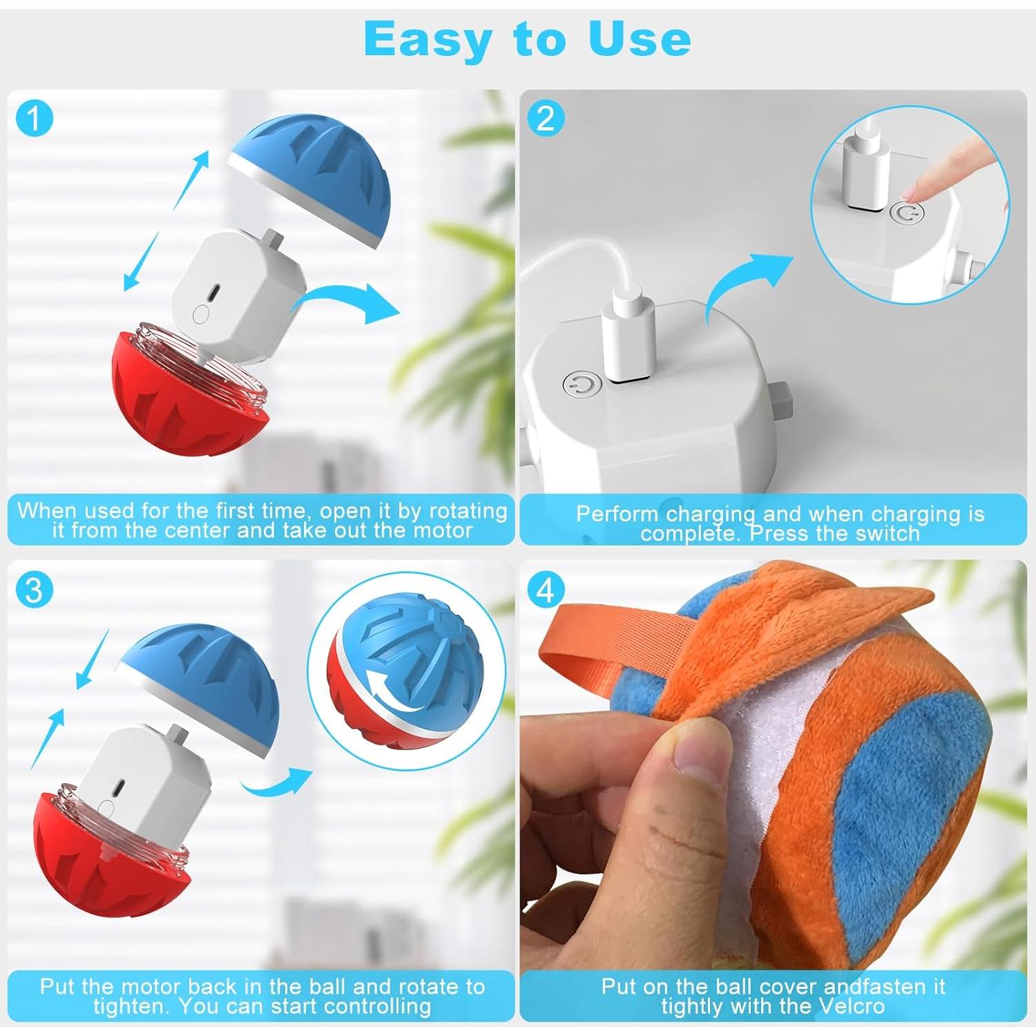 Bola Interactiva para Perros Bolpetizo 8.18cm Control Remoto