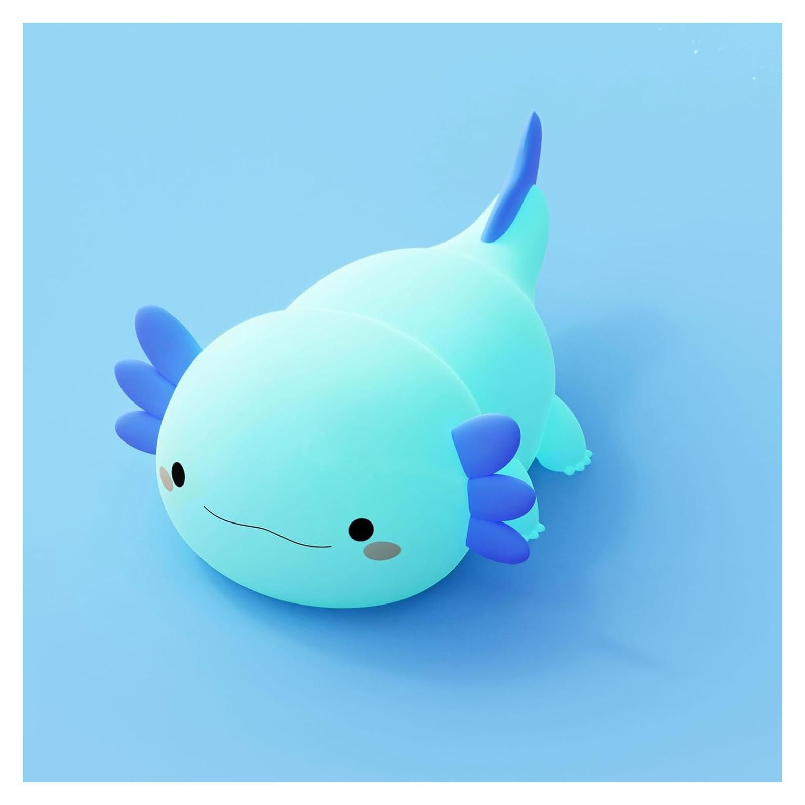 Lámpara Nocturna Axolote Linda - Recargable y Ajustable