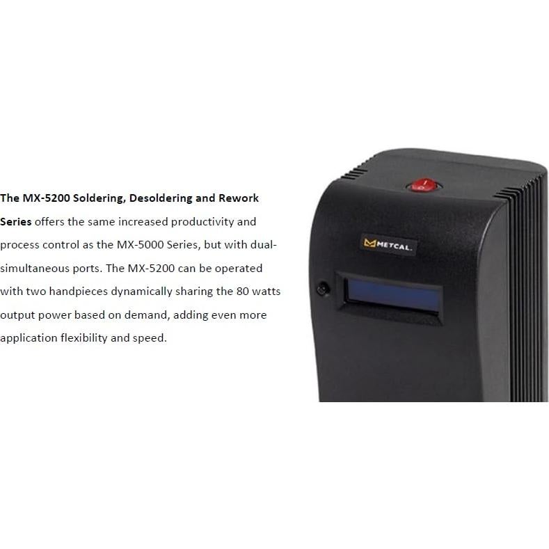 Sistema de Soldadura Metcal MX-5220 Doble Puerto 80W