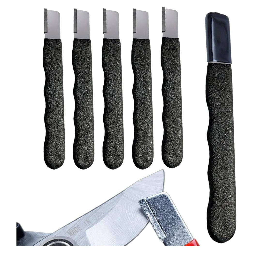 Afilador Rápido Portátil Lemon Egg para Cuchillas de Jardín - 5 Pcs