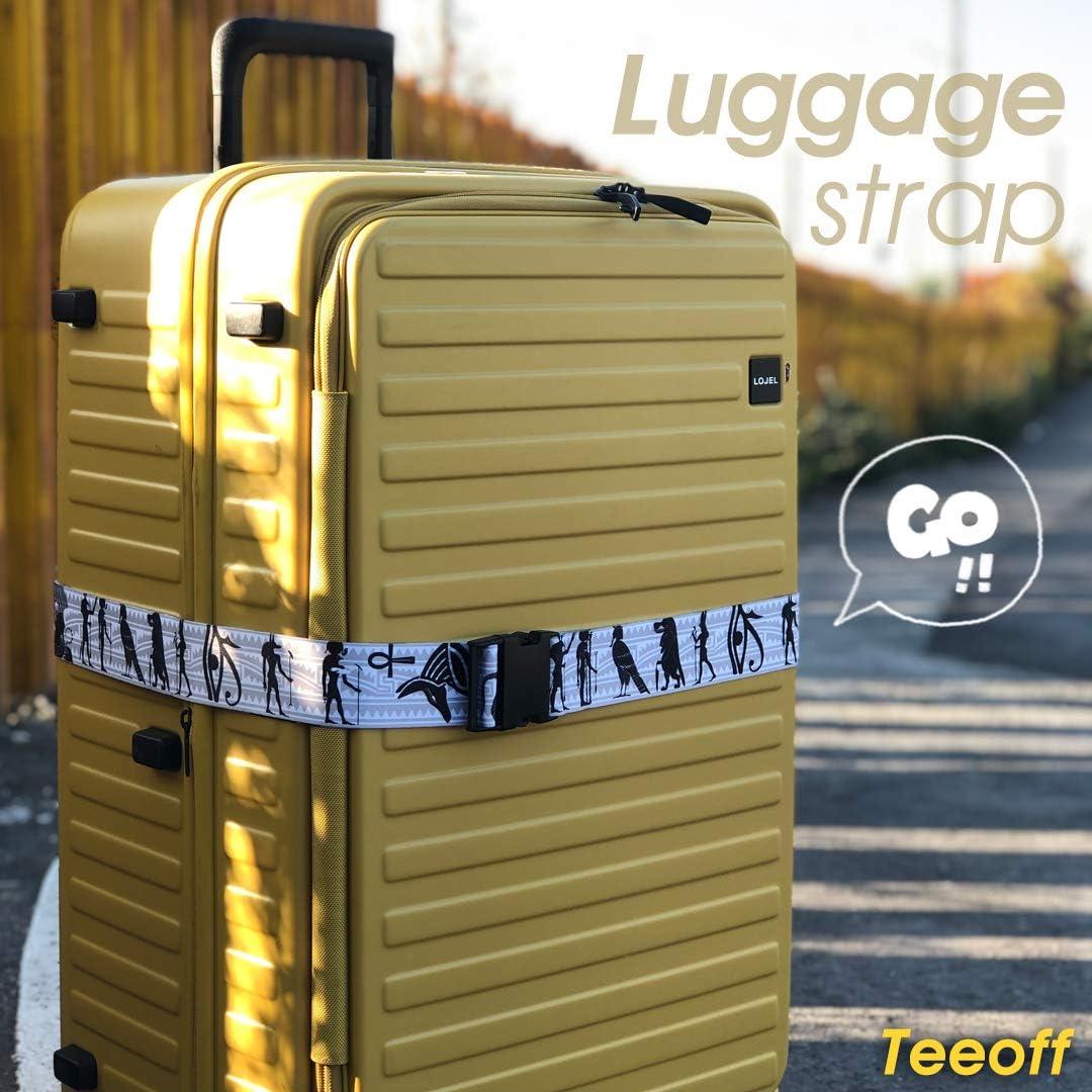 Correas de Equipaje Teeoff Ajustables 220cm 2 Paquete Negro