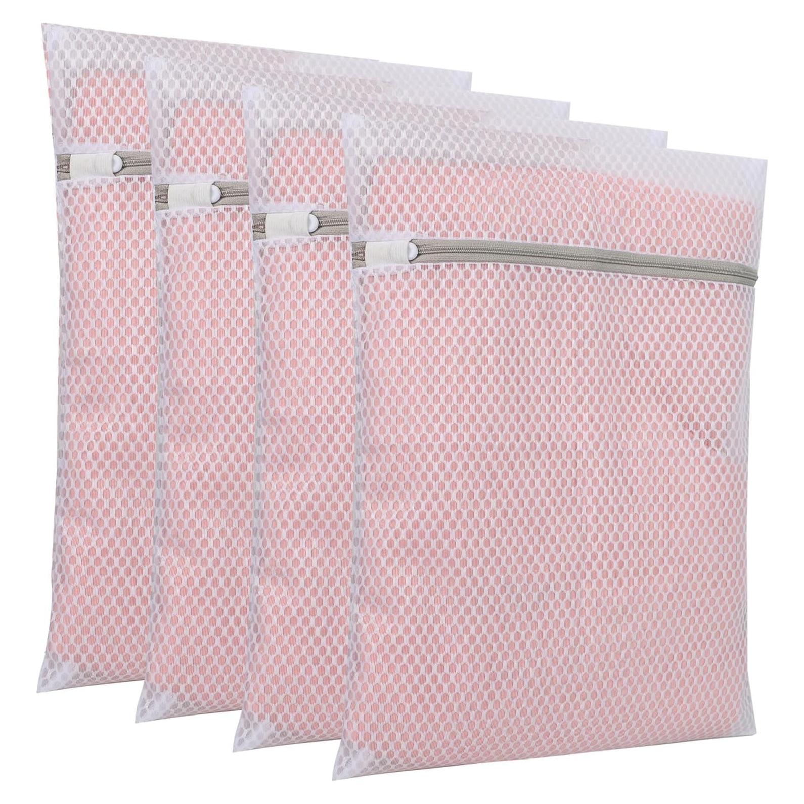 Juego de 4 bolsas de lavandería de malla HFengQ 30x40 cm