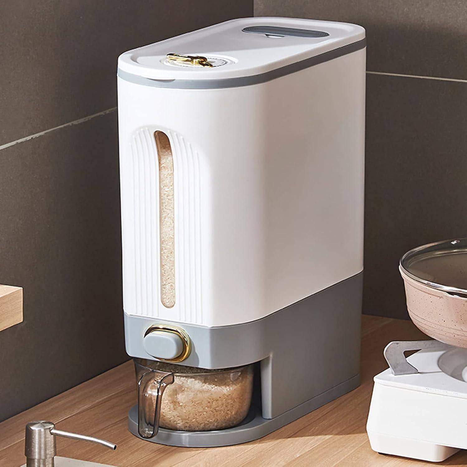 Dispensador Automático de Arroz Luqeeg 1.32kg Hermético