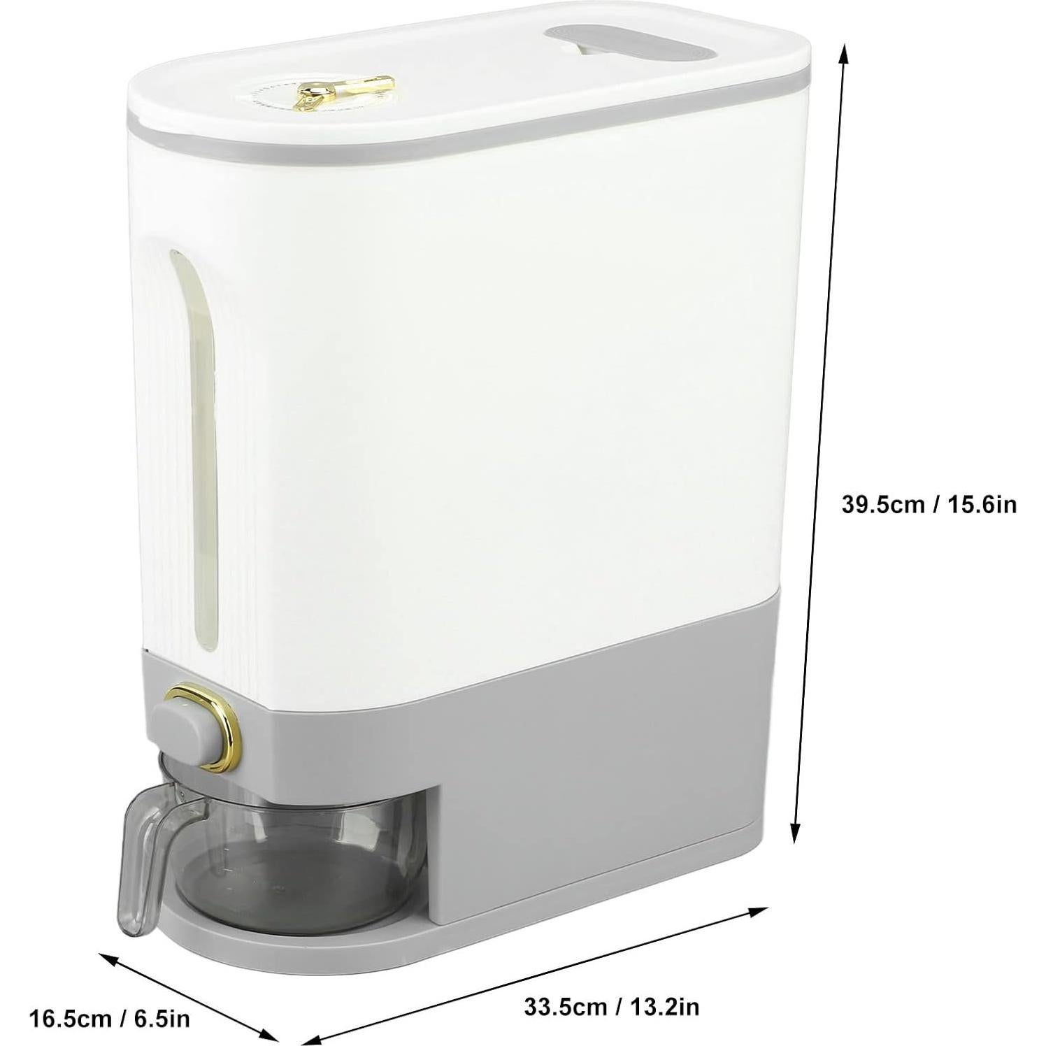 Dispensador Automático de Arroz Luqeeg 1.32kg Hermético