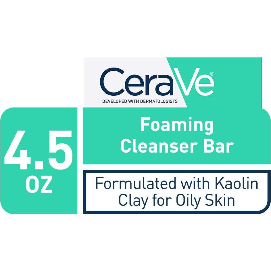 Barra Limpiadora Espumosa CeraVe 127g para Piel Grasa