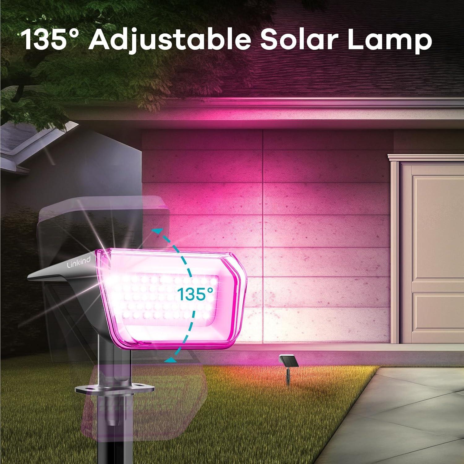 Luces Solares Linkind 4 Paquete Multicolor 10 Modos IP67