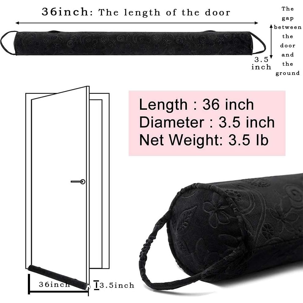 Detenedor de Corrientes de Aire DreamQuil 91.44 cm Negro