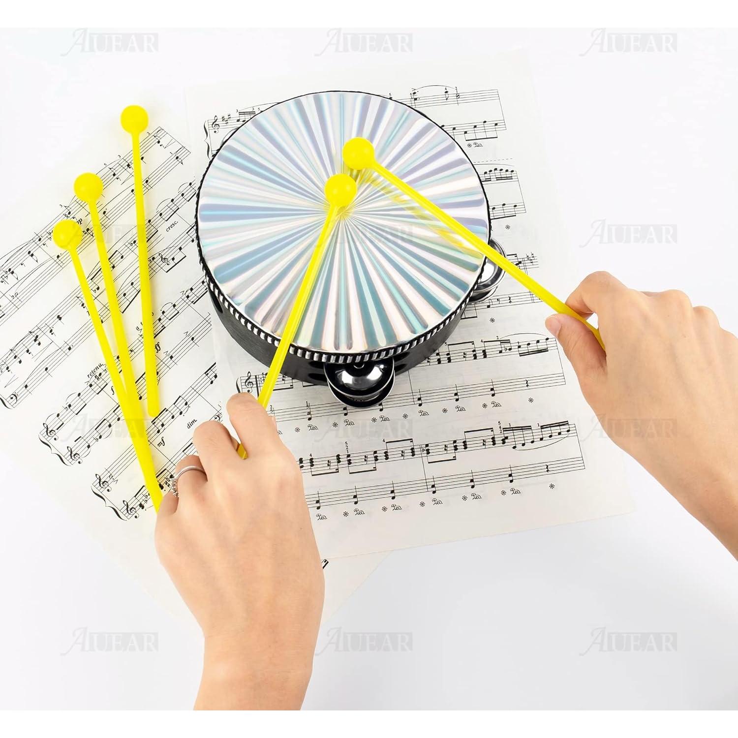 Paquete de 10 Martillos de Campana AUEAR Amarillos 19 cm