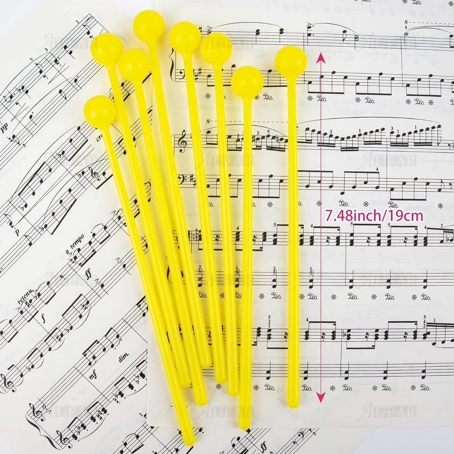 Paquete de 10 Martillos de Campana AUEAR Amarillos 19 cm