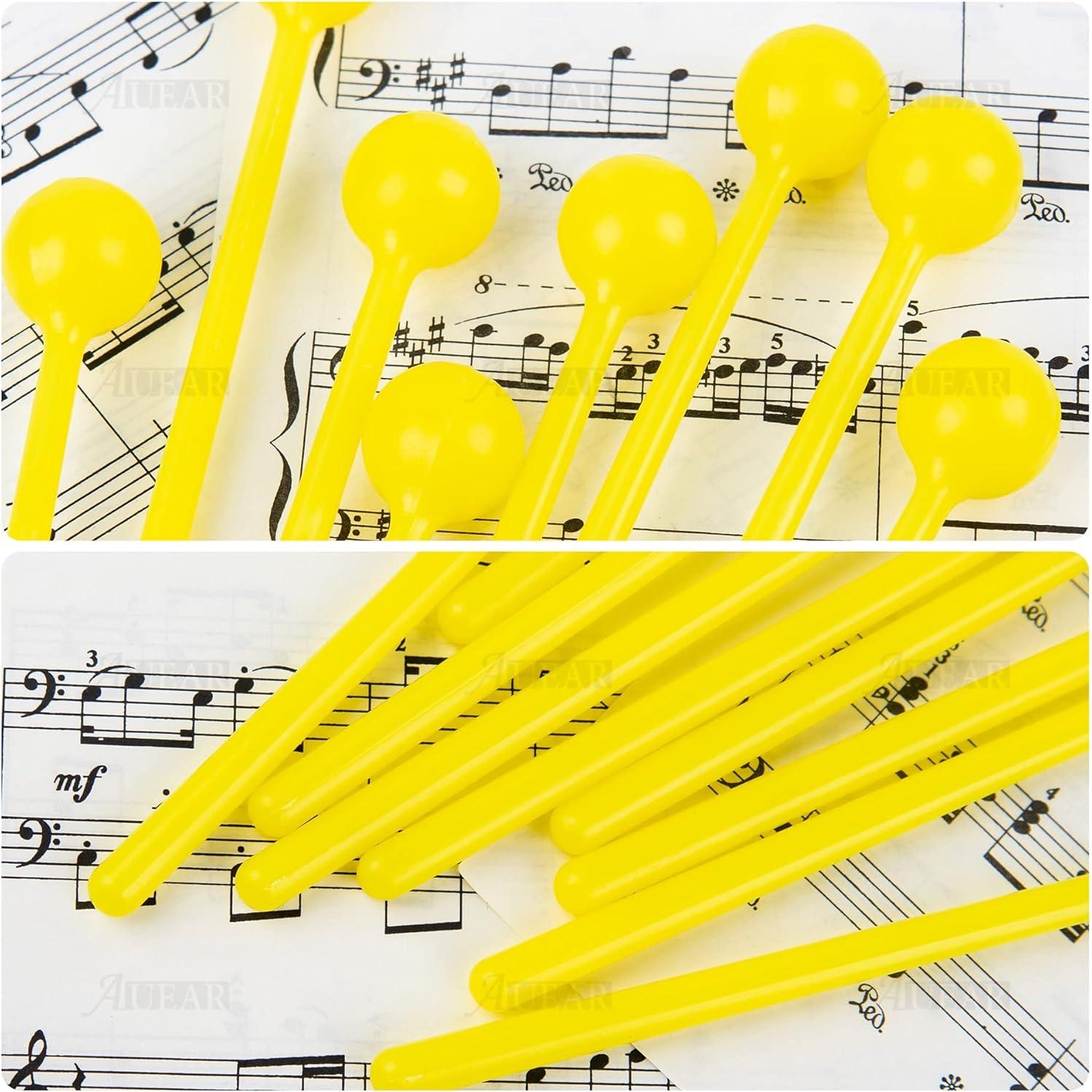 Paquete de 10 Martillos de Campana AUEAR Amarillos 19 cm