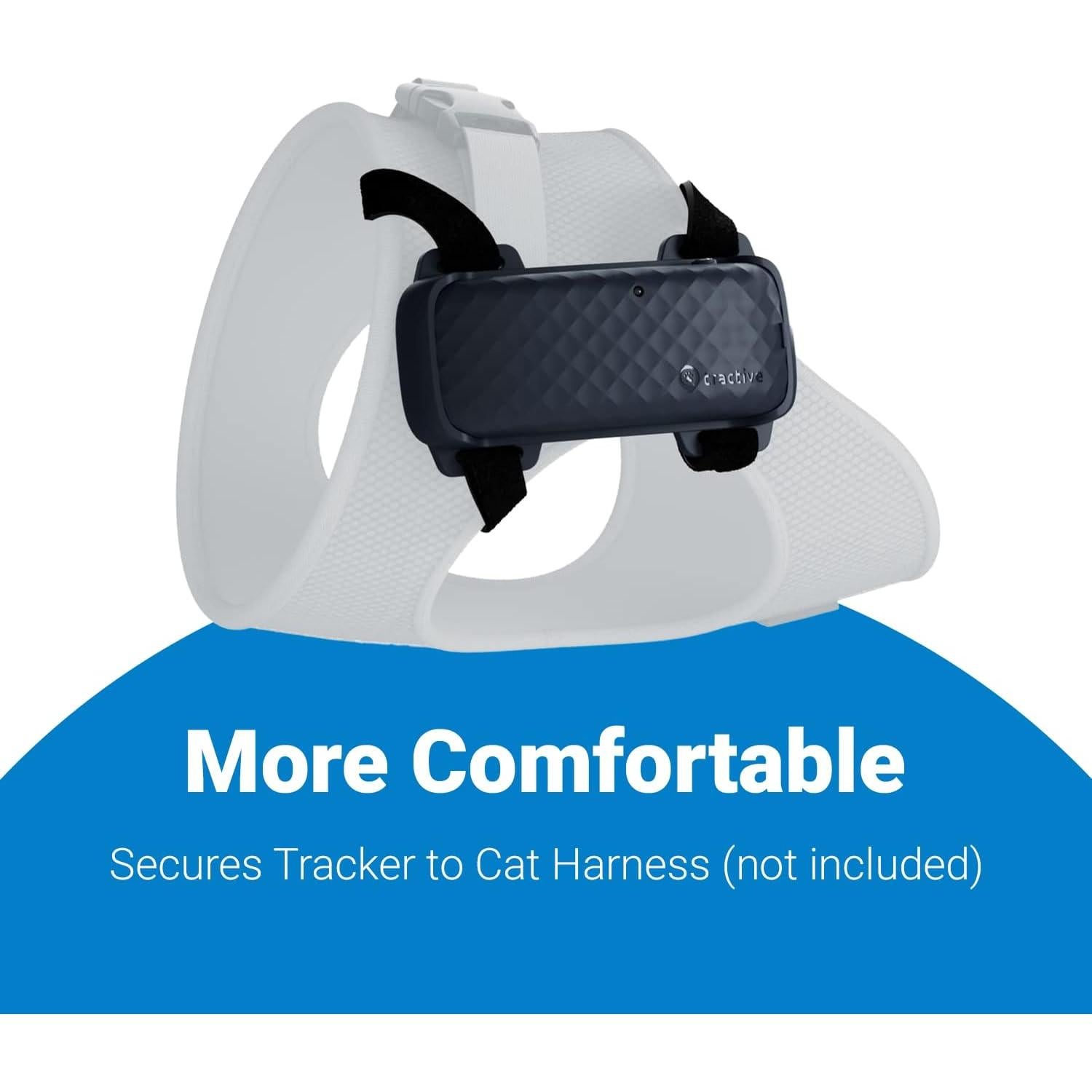 Accesorio de Arnés Tractive GPS Cat 4 para Gatos XL - Negro