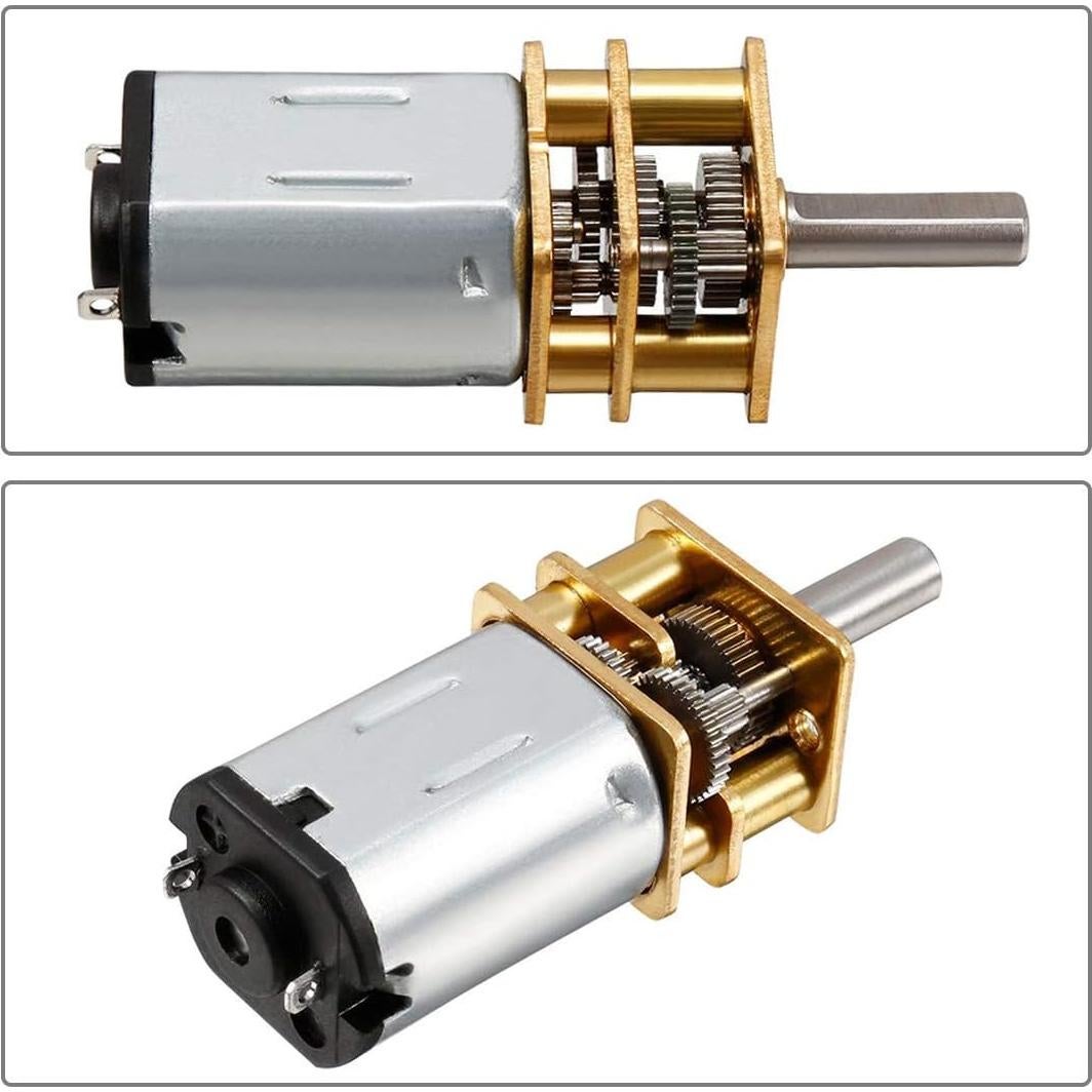 Motor de Engranaje Mini DC Hxchen 12V 200RPM 2 Pcs