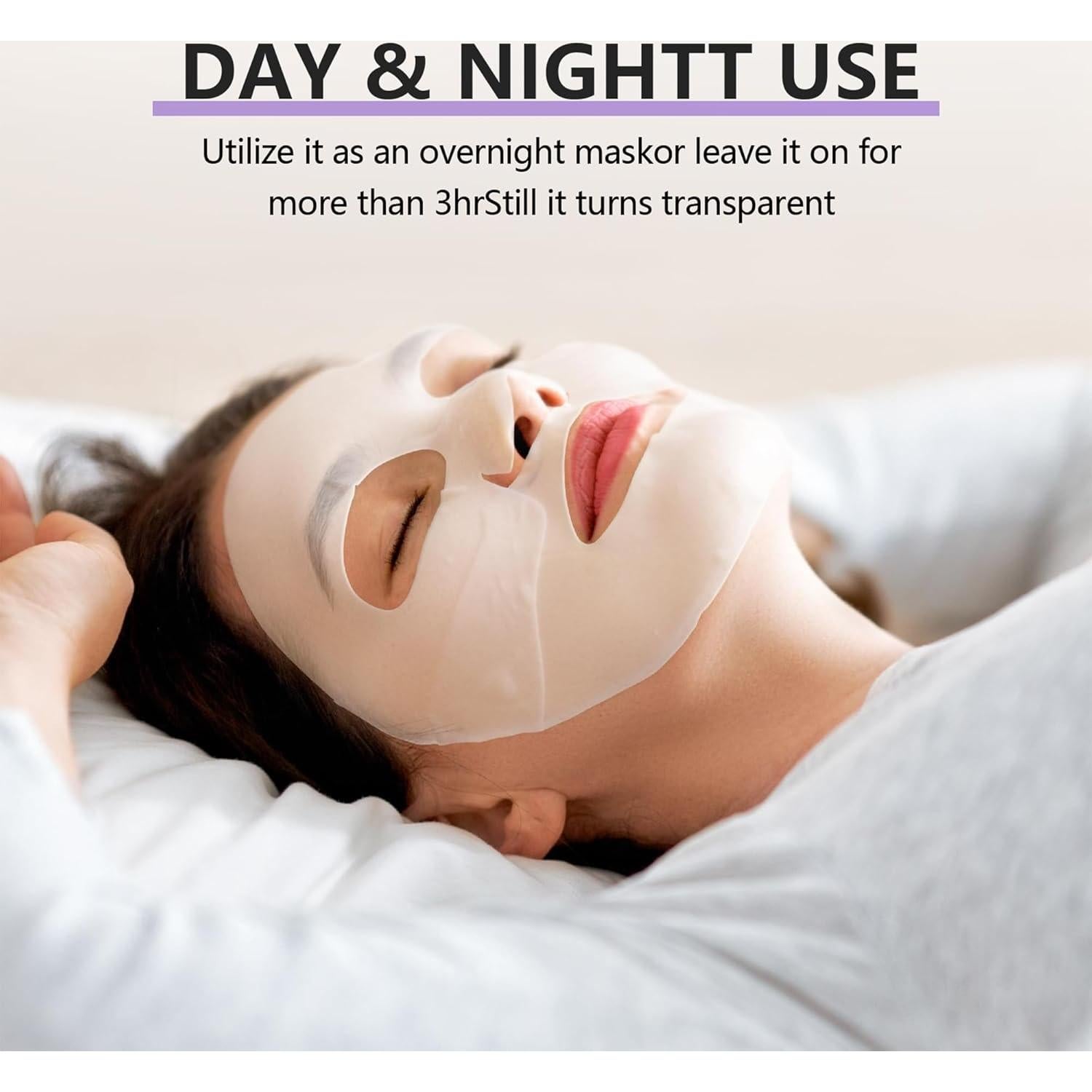 Máscara Facial de Gel YUOLITA 8PCS Colágeno Hidratante