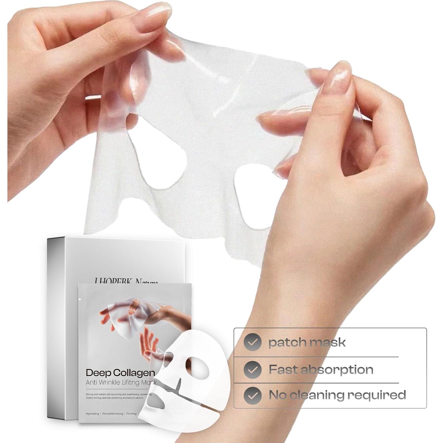 Mascarilla Facial Nocturna LHOPEBK Colágeno Hidratante 290g