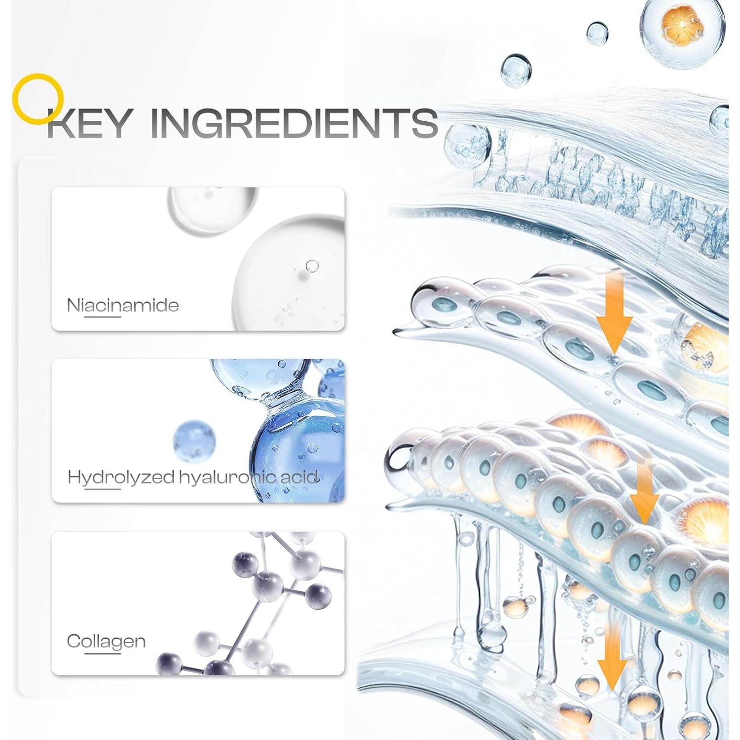 Mascarilla Facial Nocturna LHOPEBK Colágeno Hidratante 290g