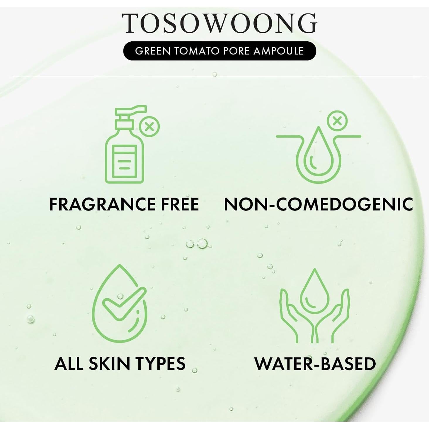 Ampoule de Poros MANTONG Tomate Verde 30ml Hidratante Facial