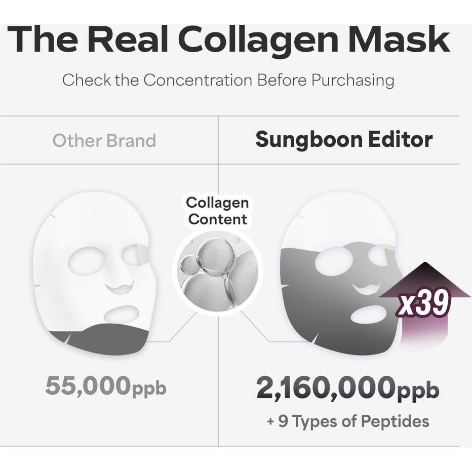 Mascarilla de Colágeno Profundo SUNGBOON 17 Piezas Hidratante